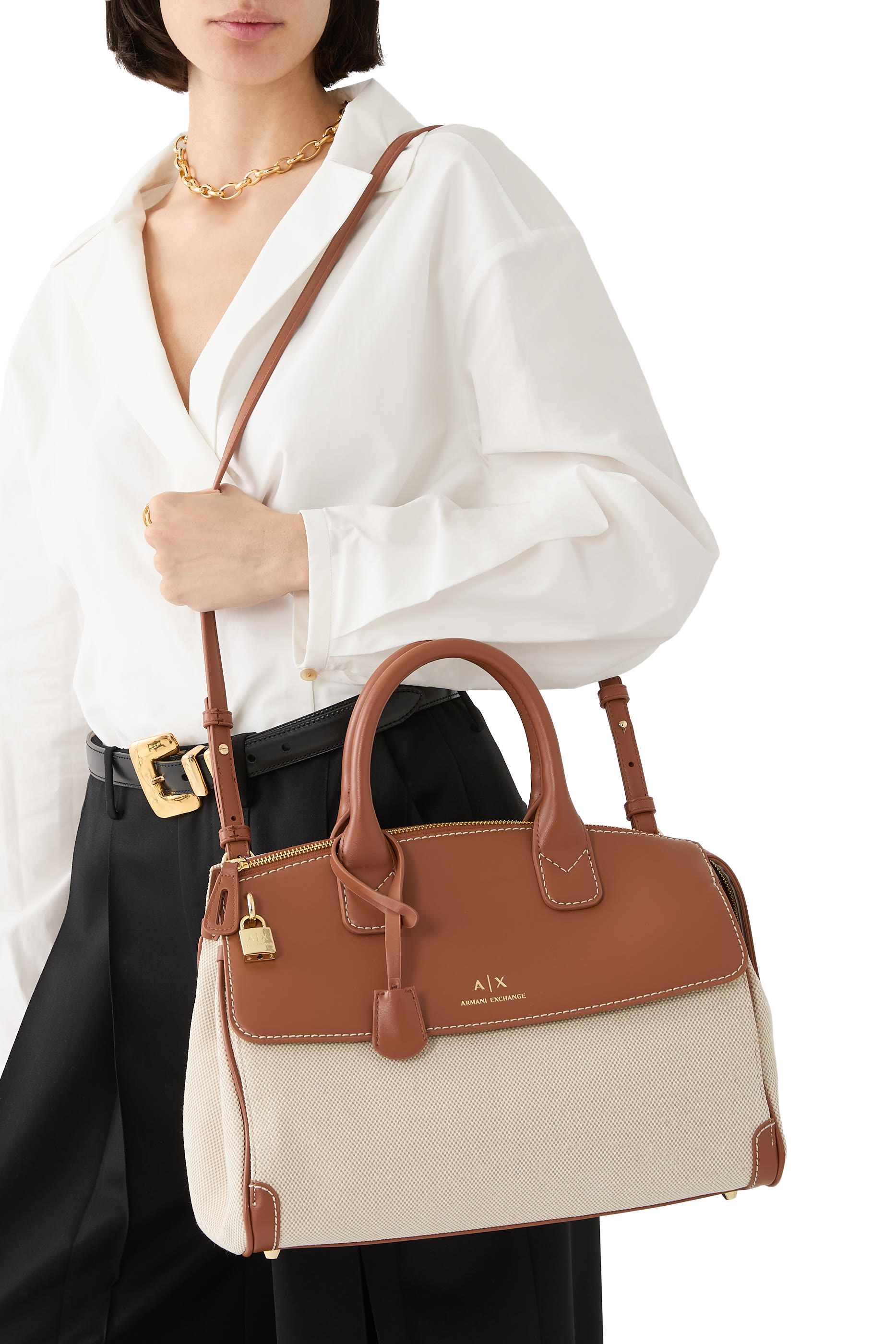 حقيبة يد جين بشعار الماركة