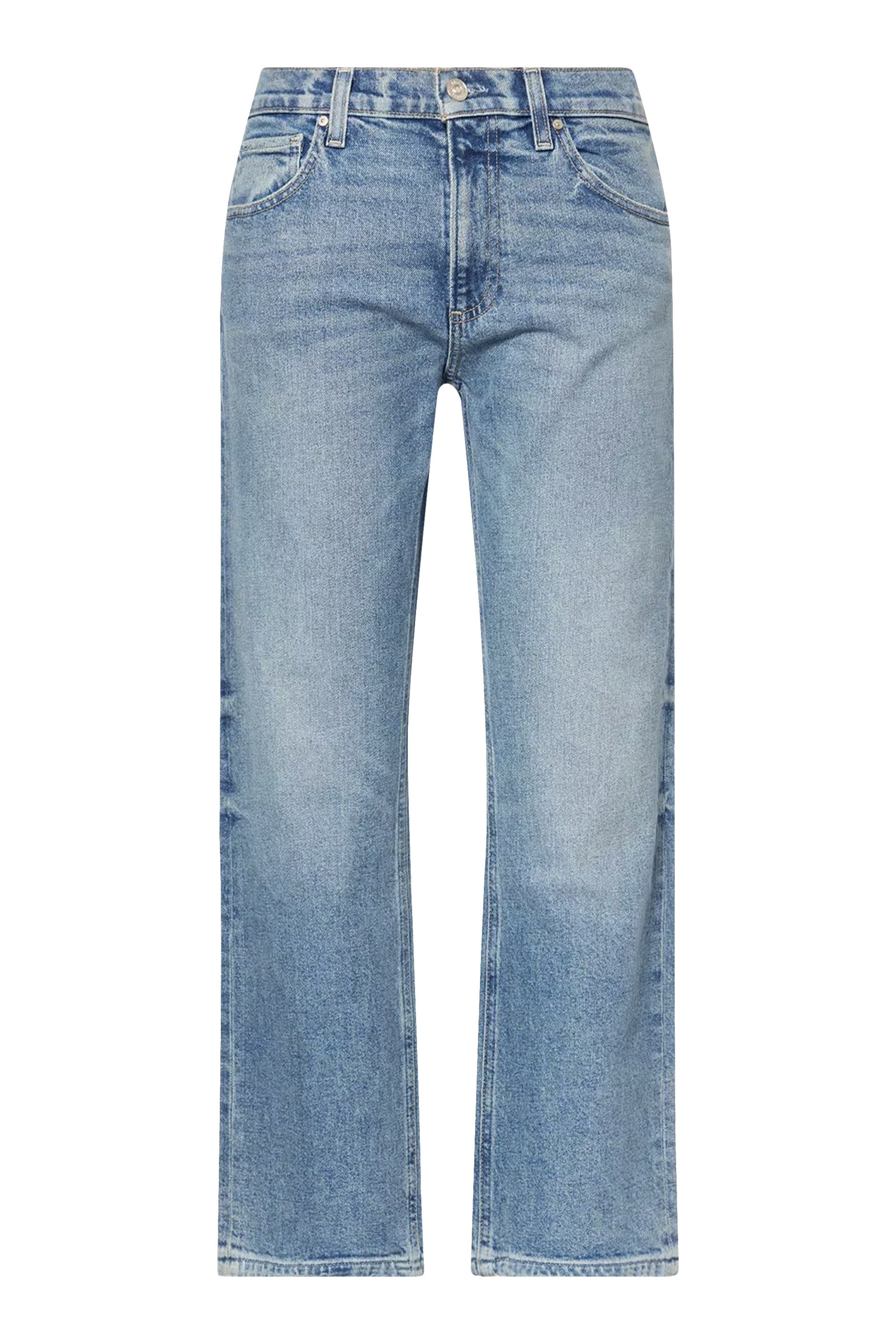 بنطال جينز مورغان بقصة مستقيمة بطول الكاحل