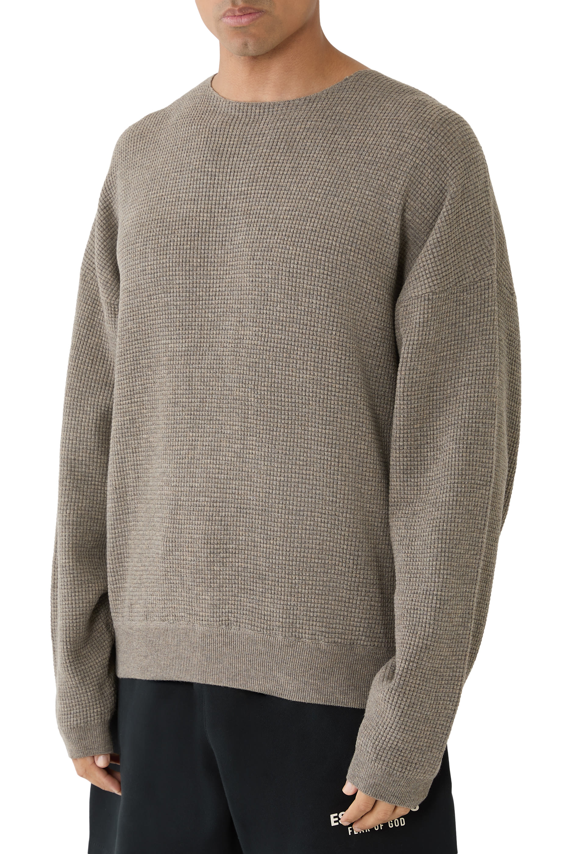 سترة بياقة ضيقة بتصميممن التسعينات نسيج متشابك