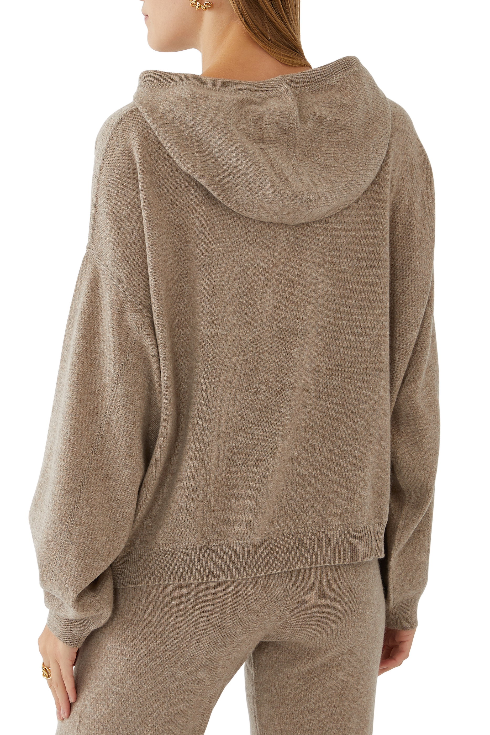 هودي منسوج برباط تضييق