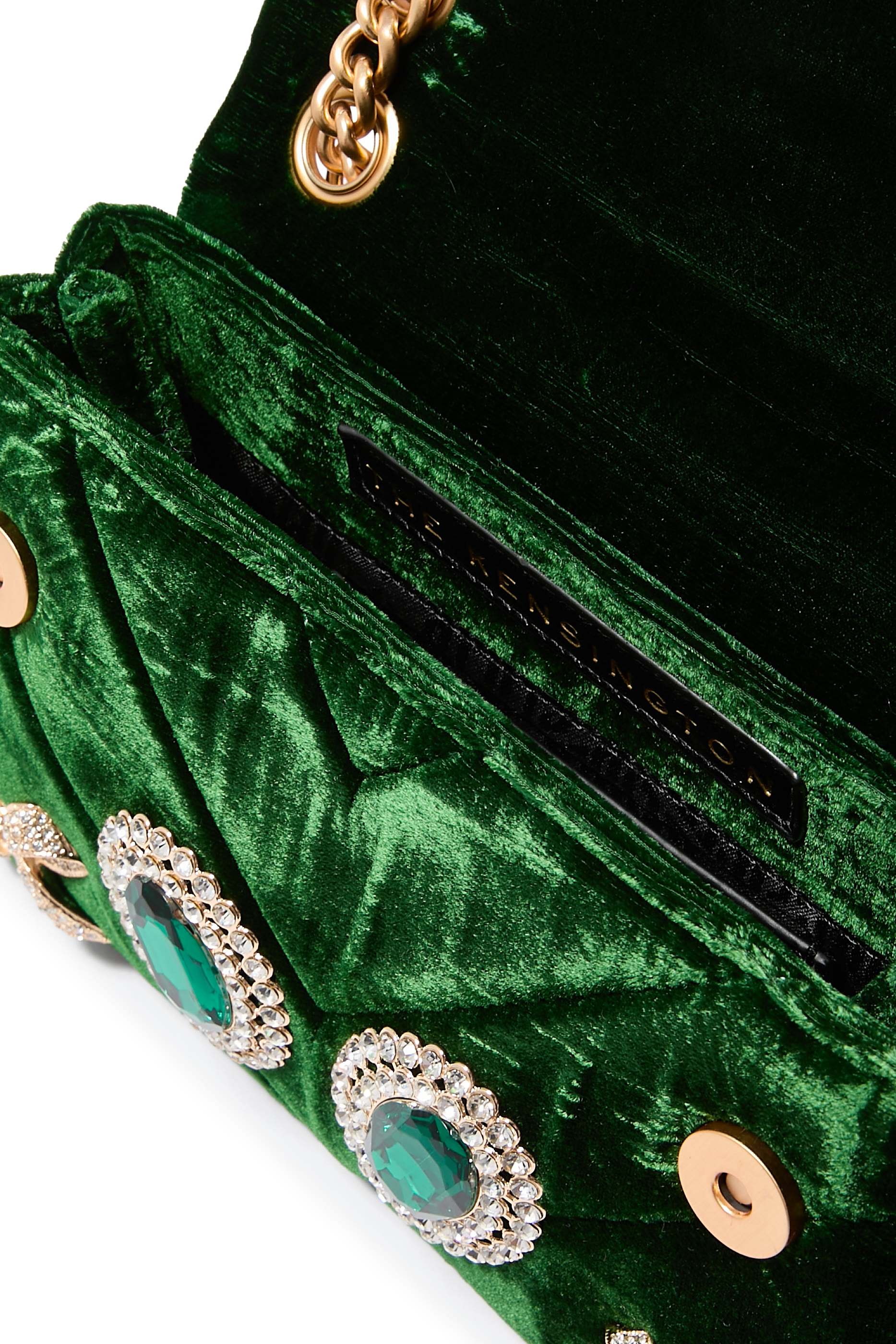 حقيبة كروس بودي صغيرة كنسينغتون قماش مخملي