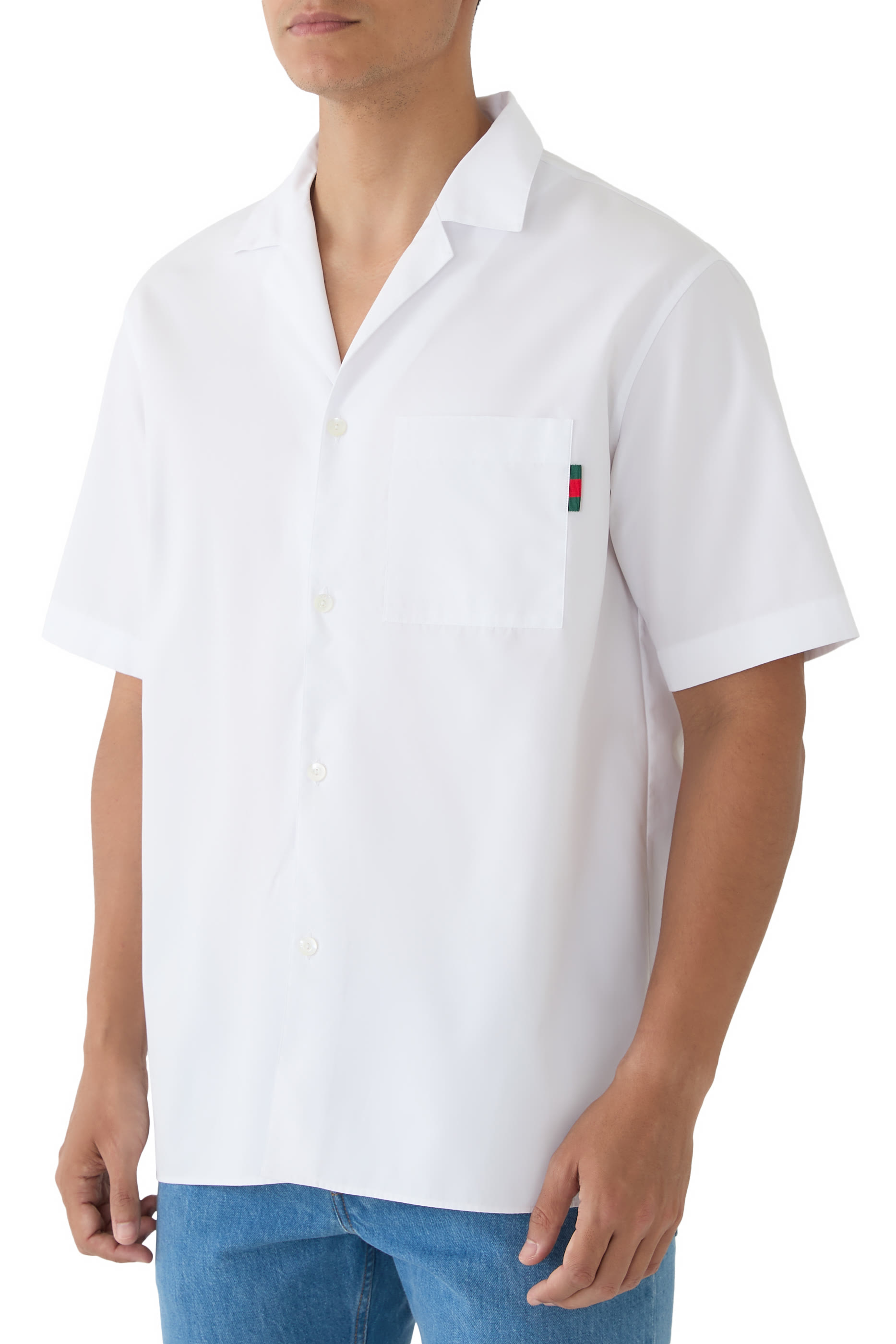 قميص بشريط ويب قطن