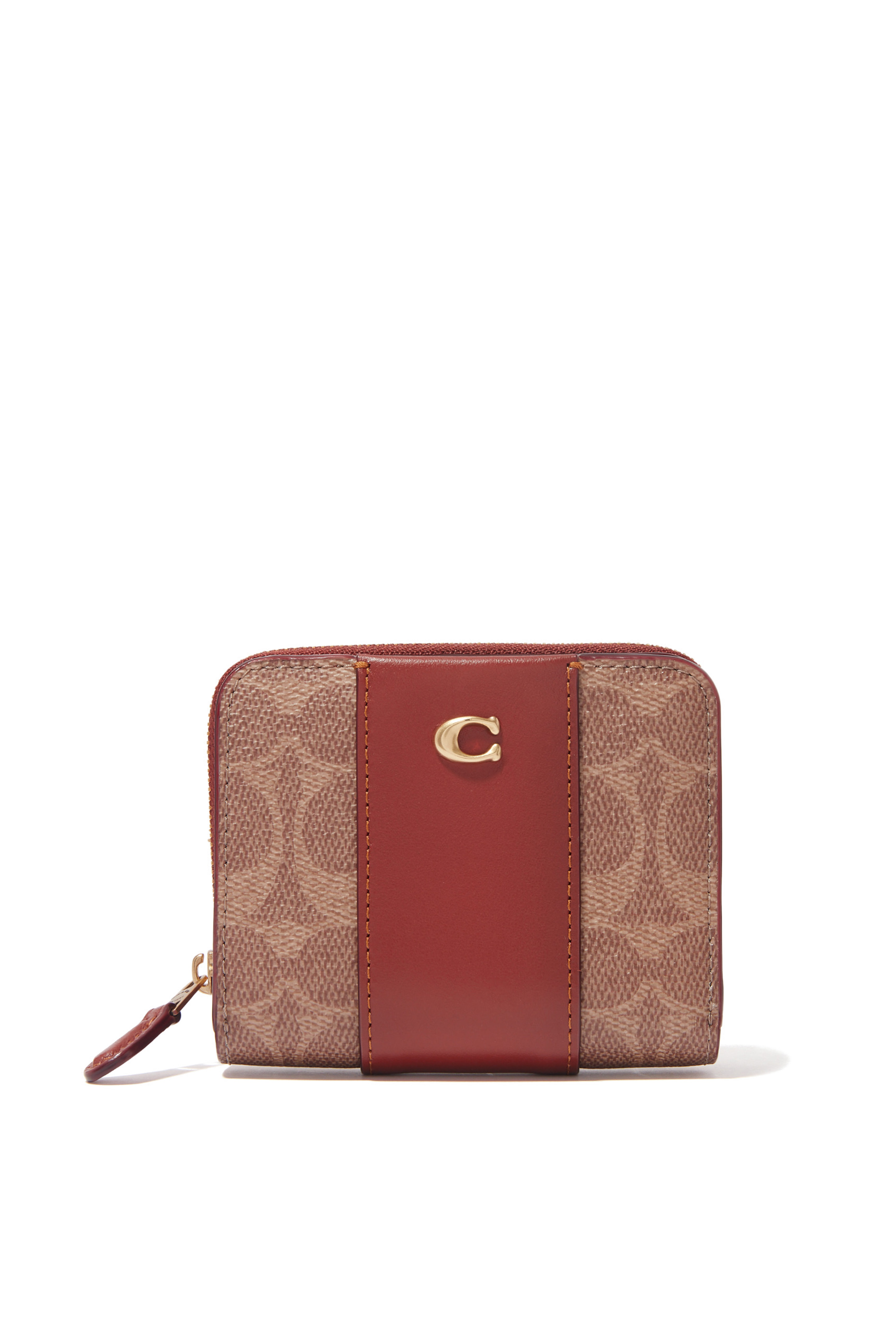 محفظة ثنائية الطي بشعار الماركة