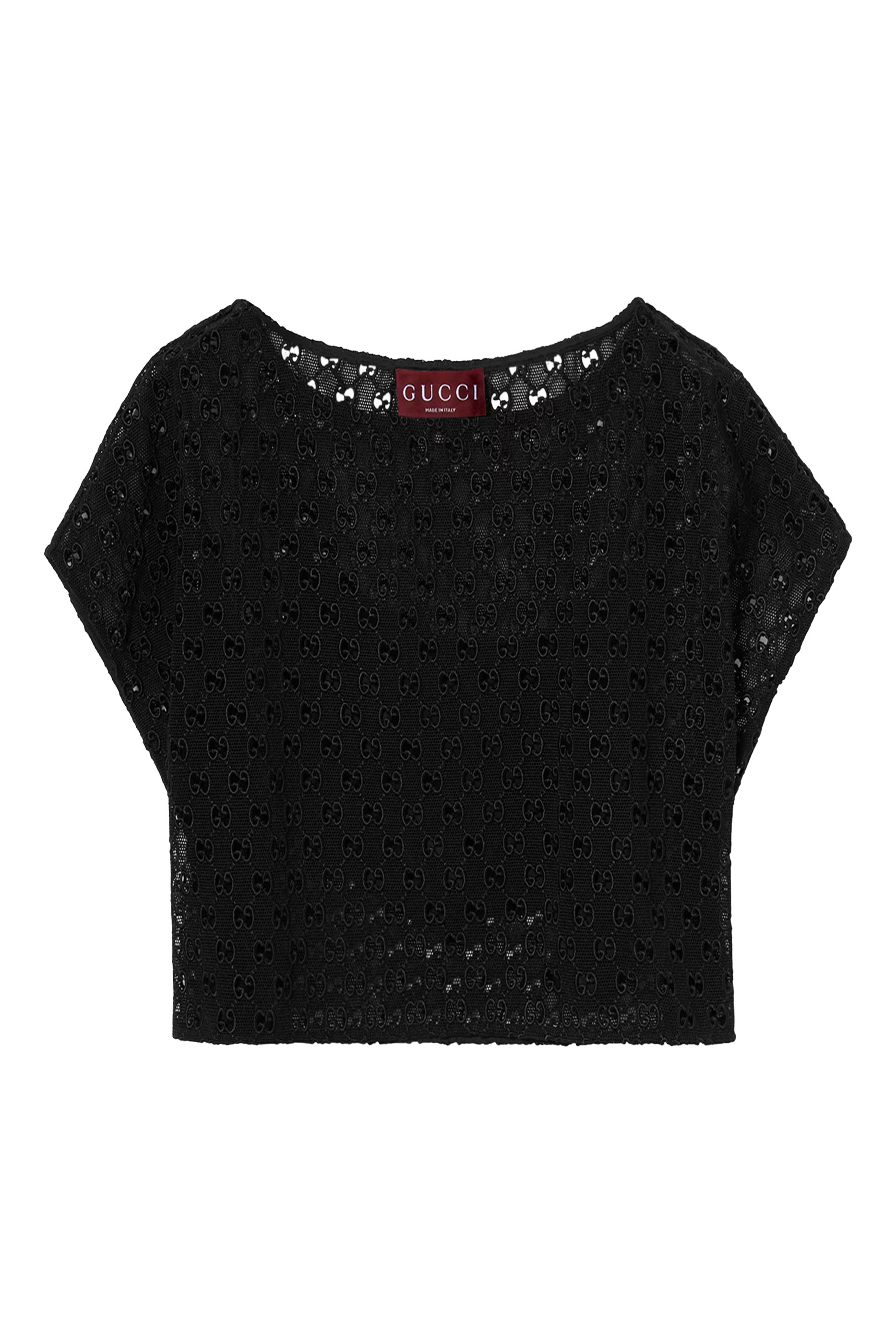 بلوزة ماركرامي بنقشة حرفي شعار الماركة