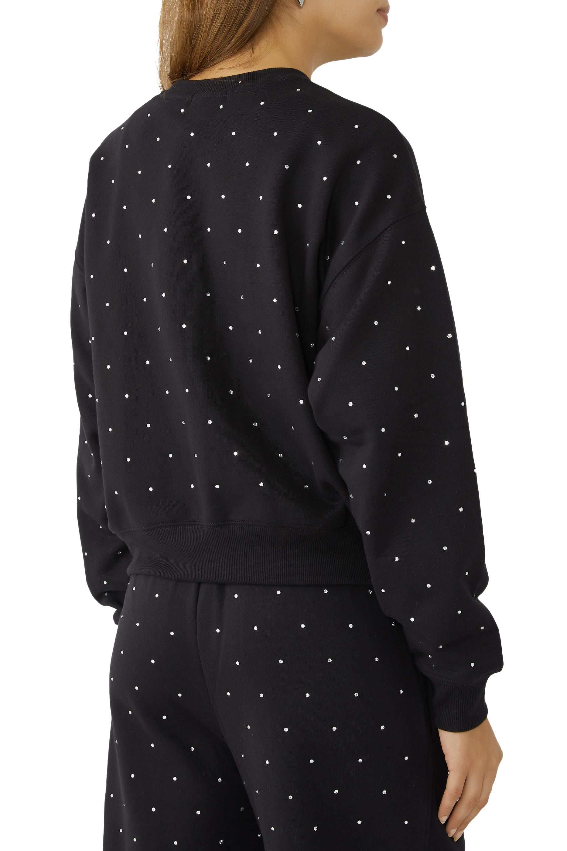 سويت شيرت كريستال بياقة ضيقة