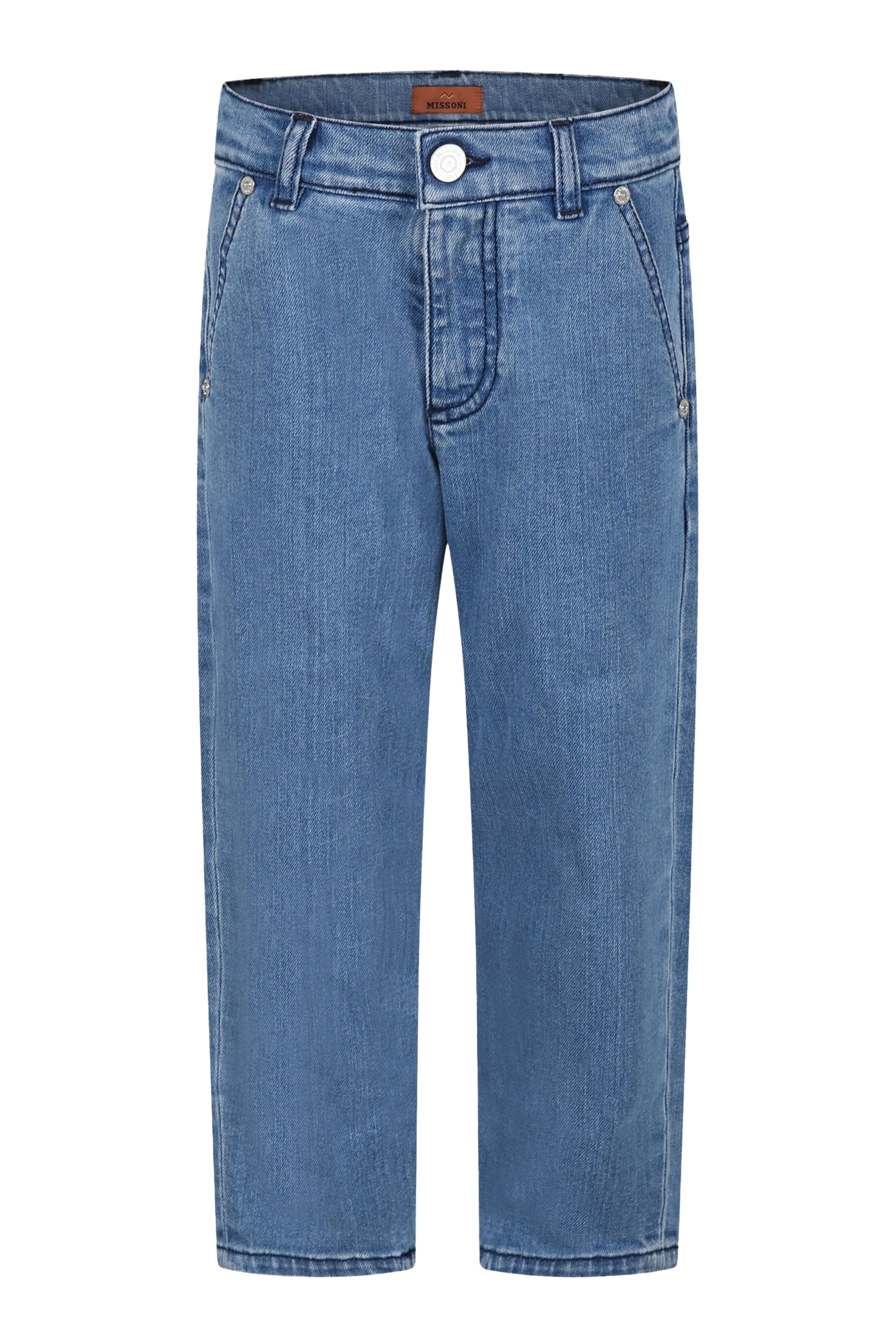 بنطال جينز بنقشة خطوط شيفرون للأطفال