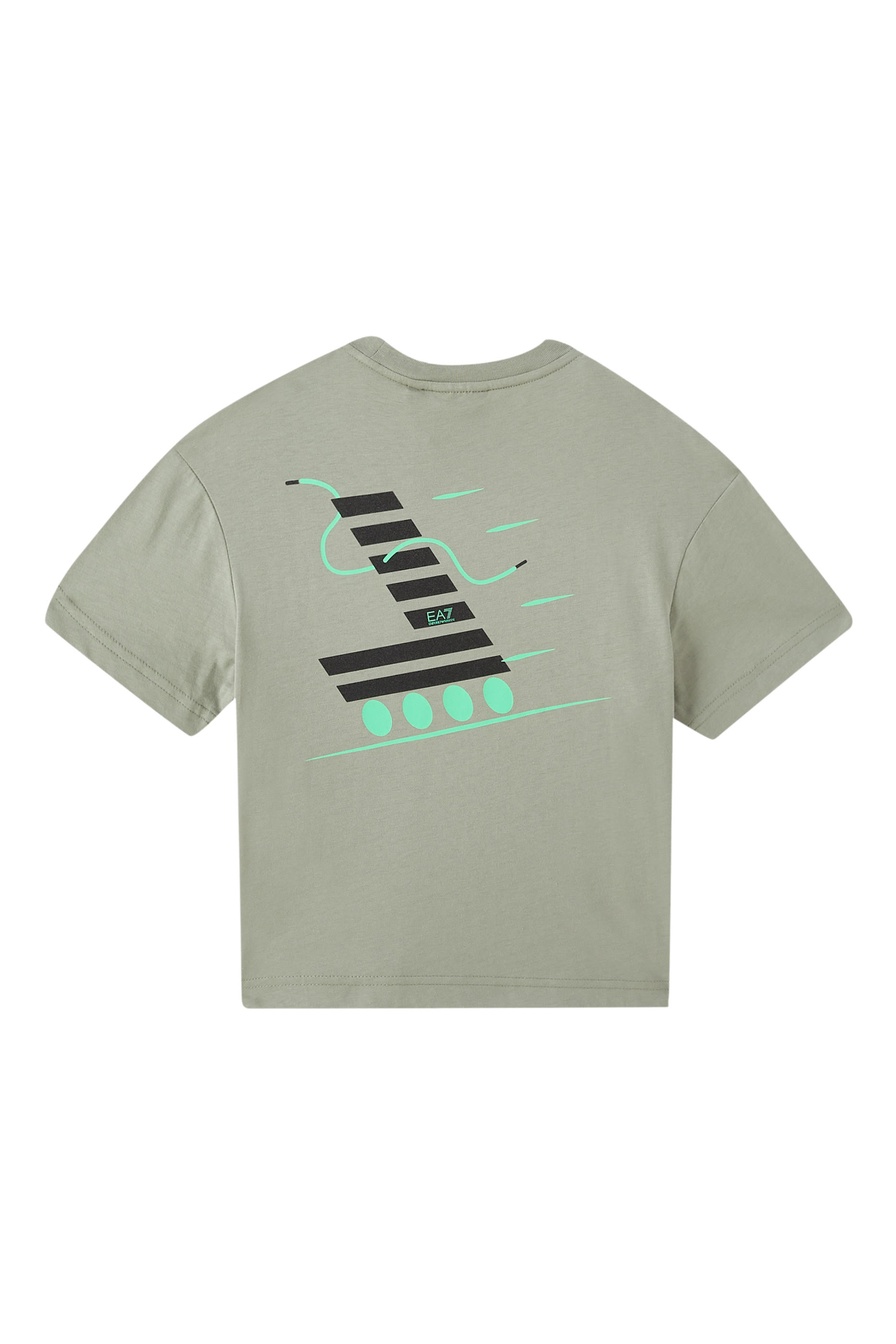 تيشيرت بشعار الماركة قطن للأطفال