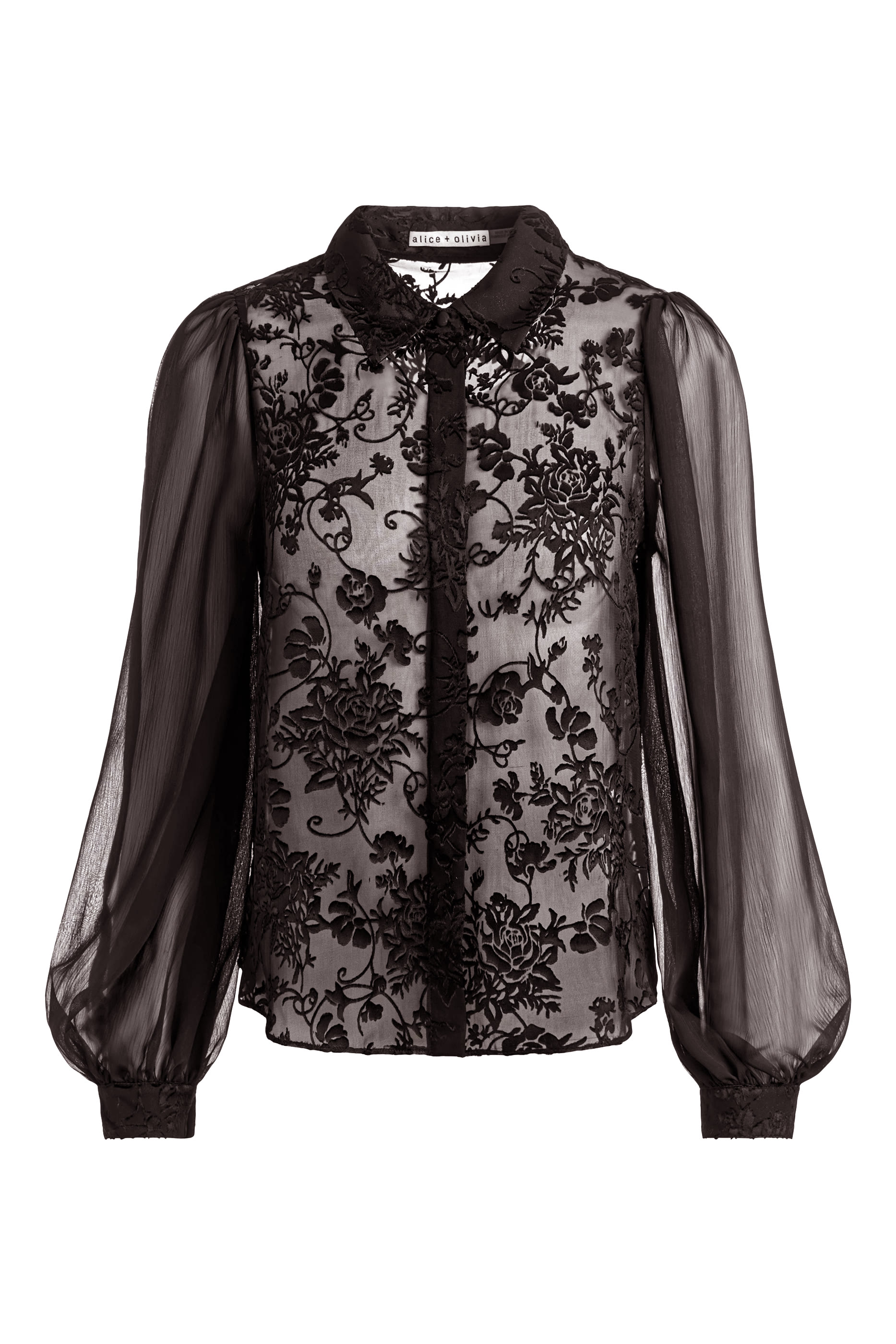 بلوزة روان مبطنة بأزرار