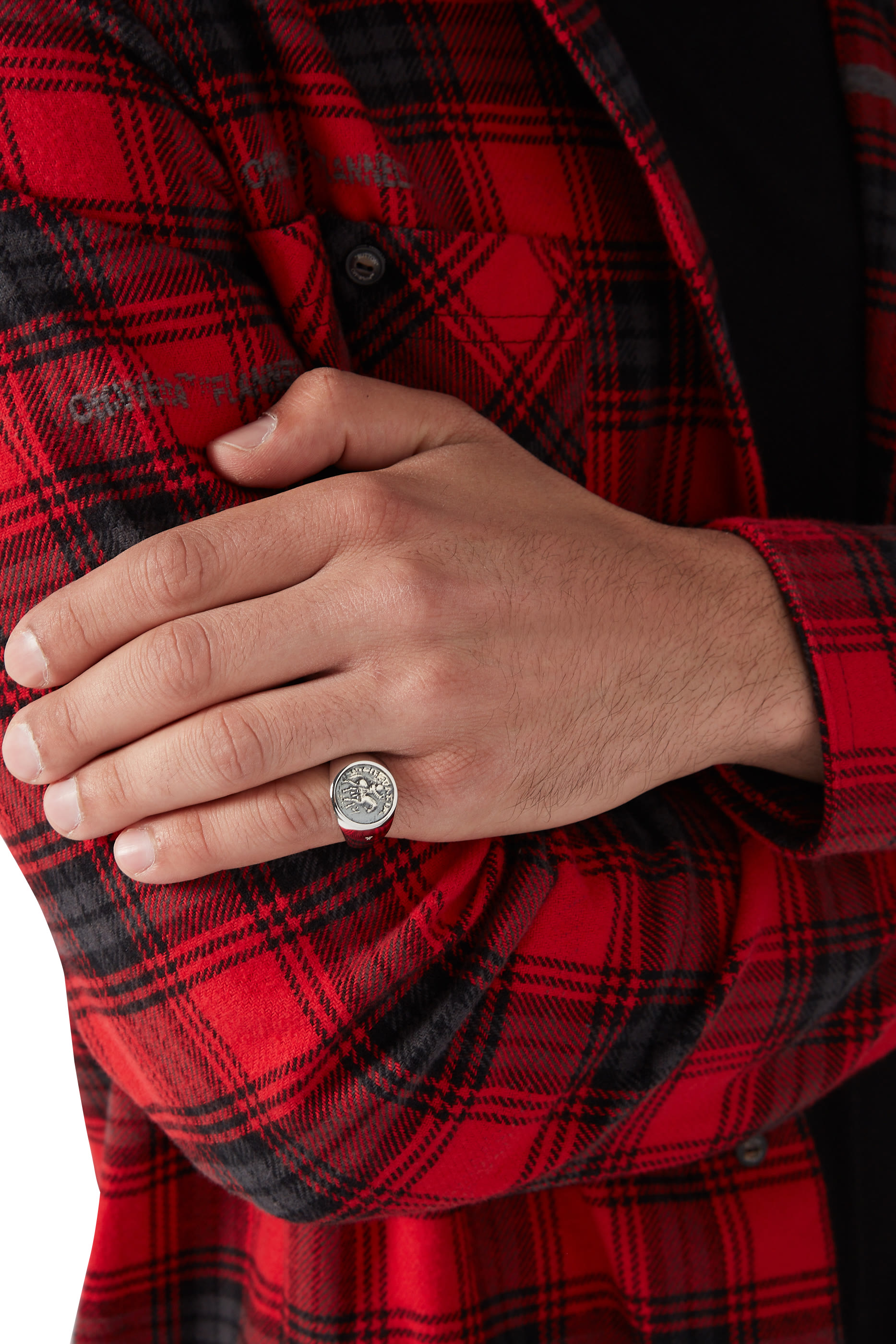 خاتم عيار 925 بتصميم عملة