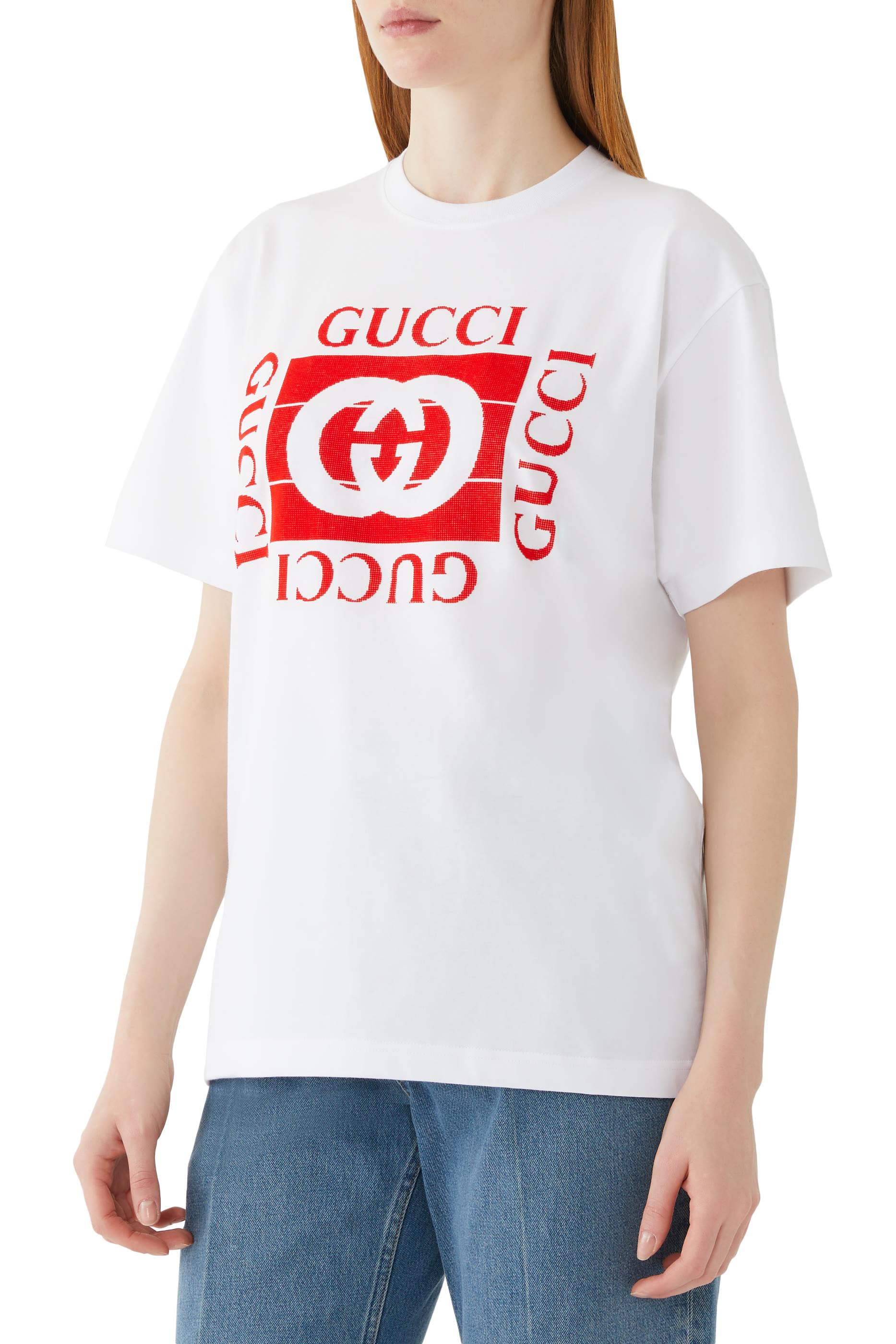 تيشيرت بطبعات قطن جيرسيه