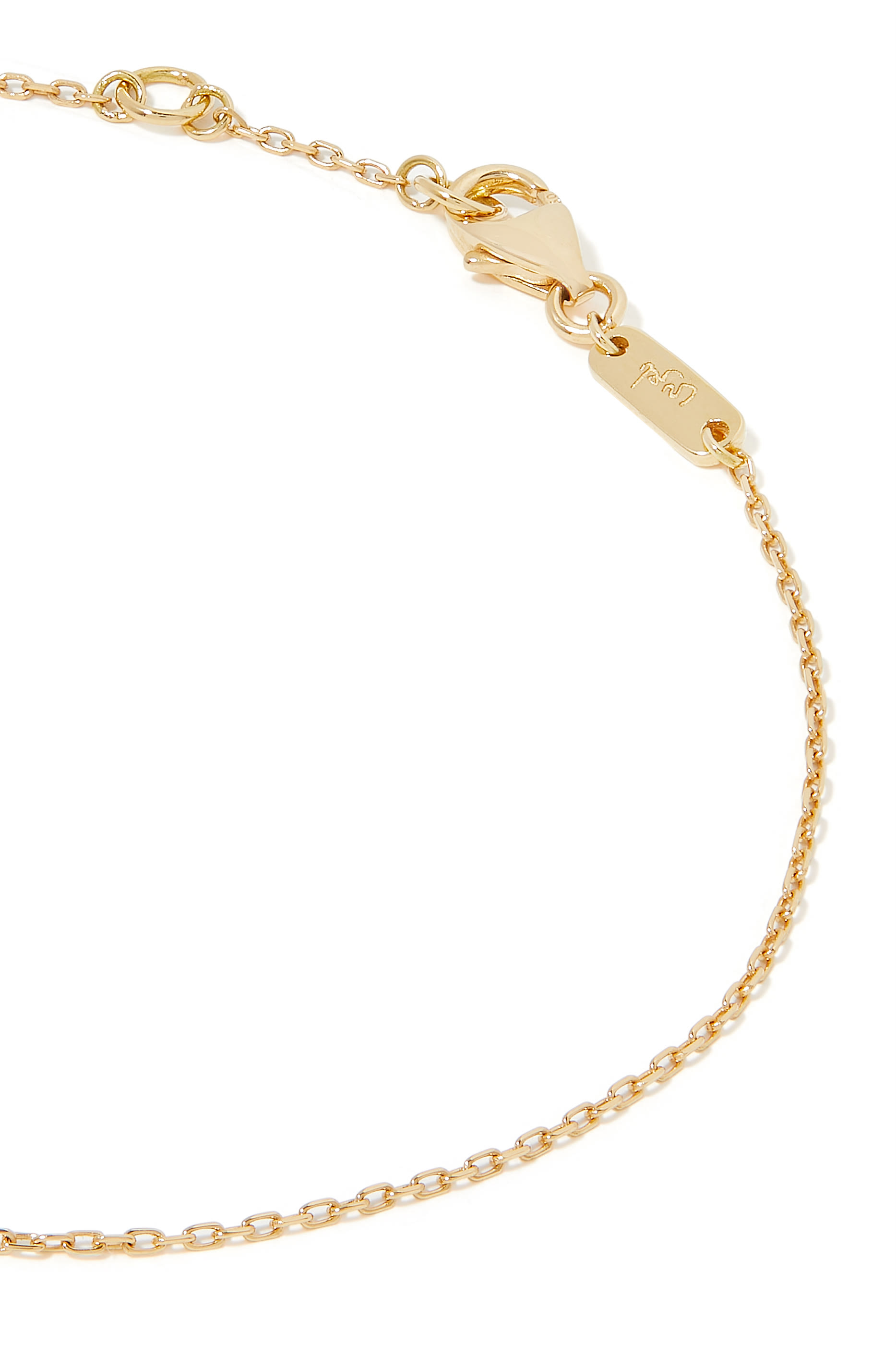 Ein Letter Bracelet, 18k Yellow Gold