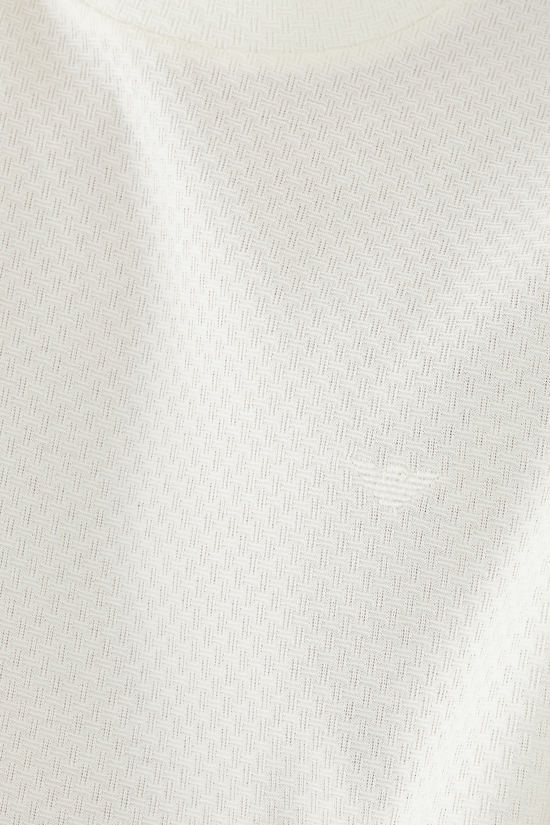 تيشيرت بشعار الماركة جاكار أحادي اللون قطن