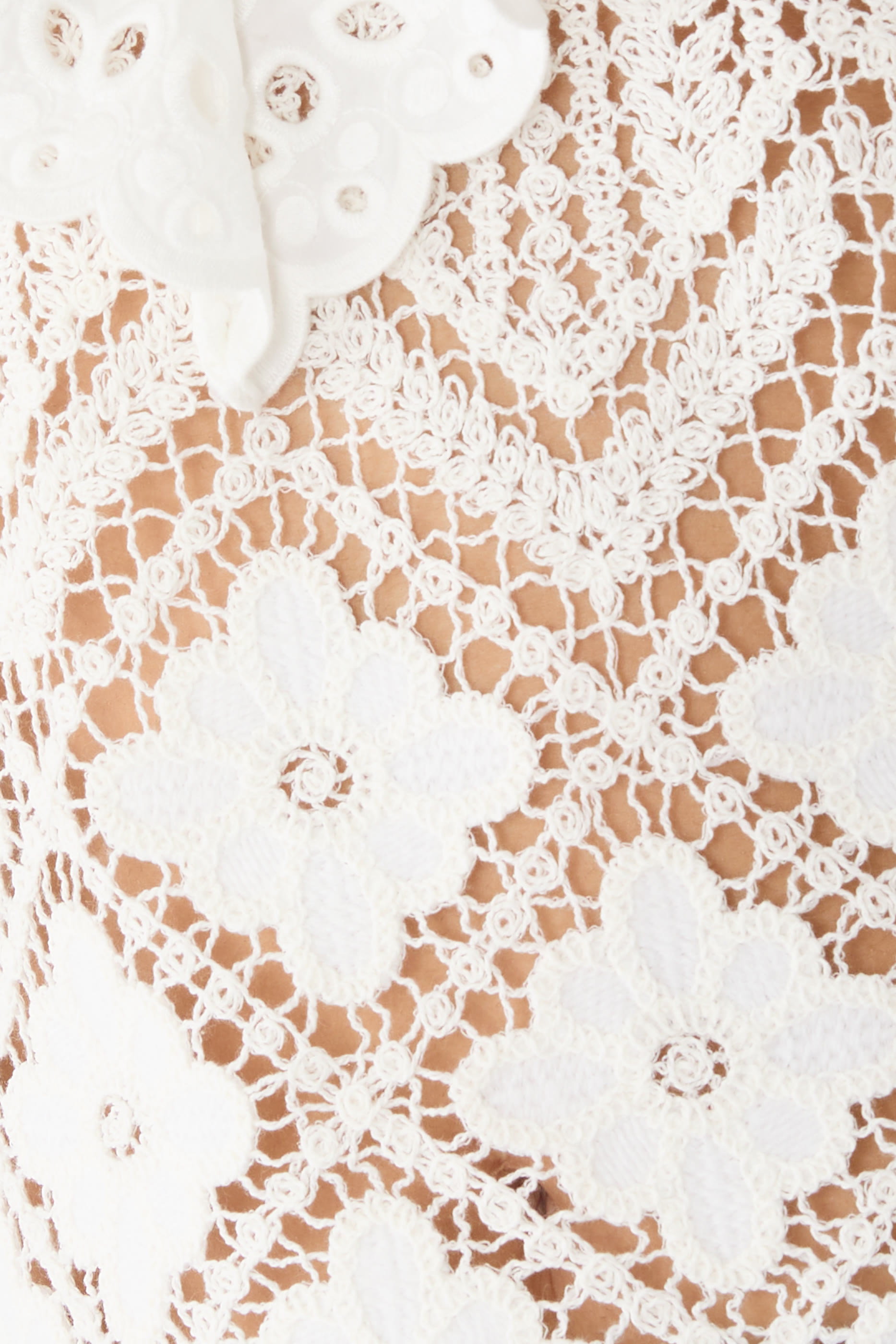 بلوزة كروشيه ودانتيل