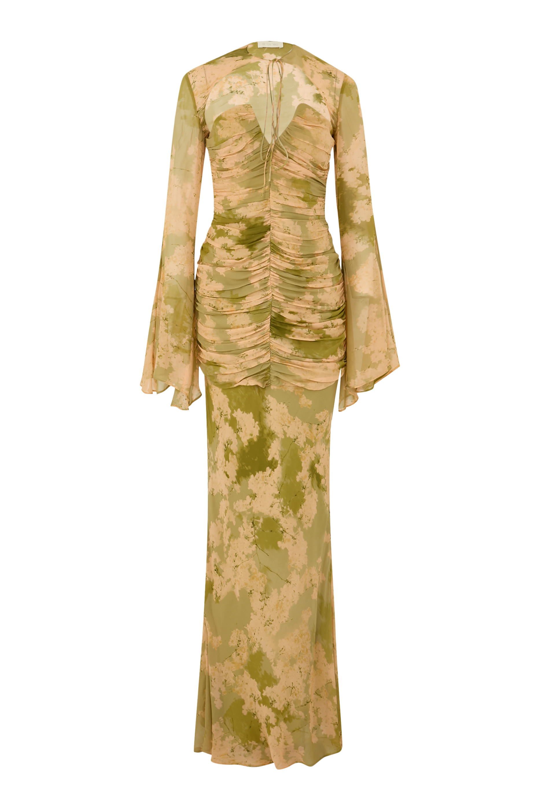 فستان لورينا طويل مع بوليرو شيفون