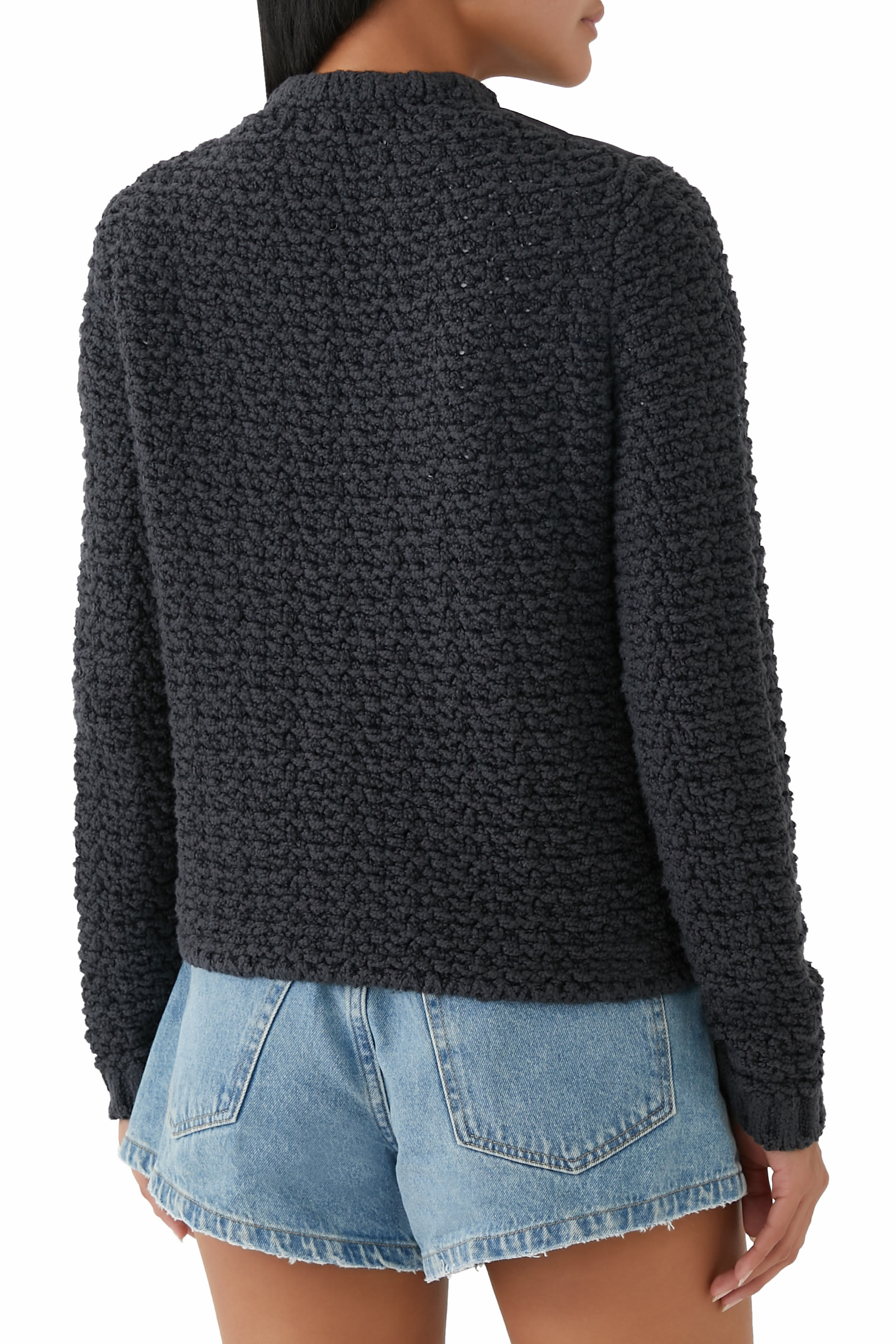 كارديغان بتصميم مبطن وسحاب قطن