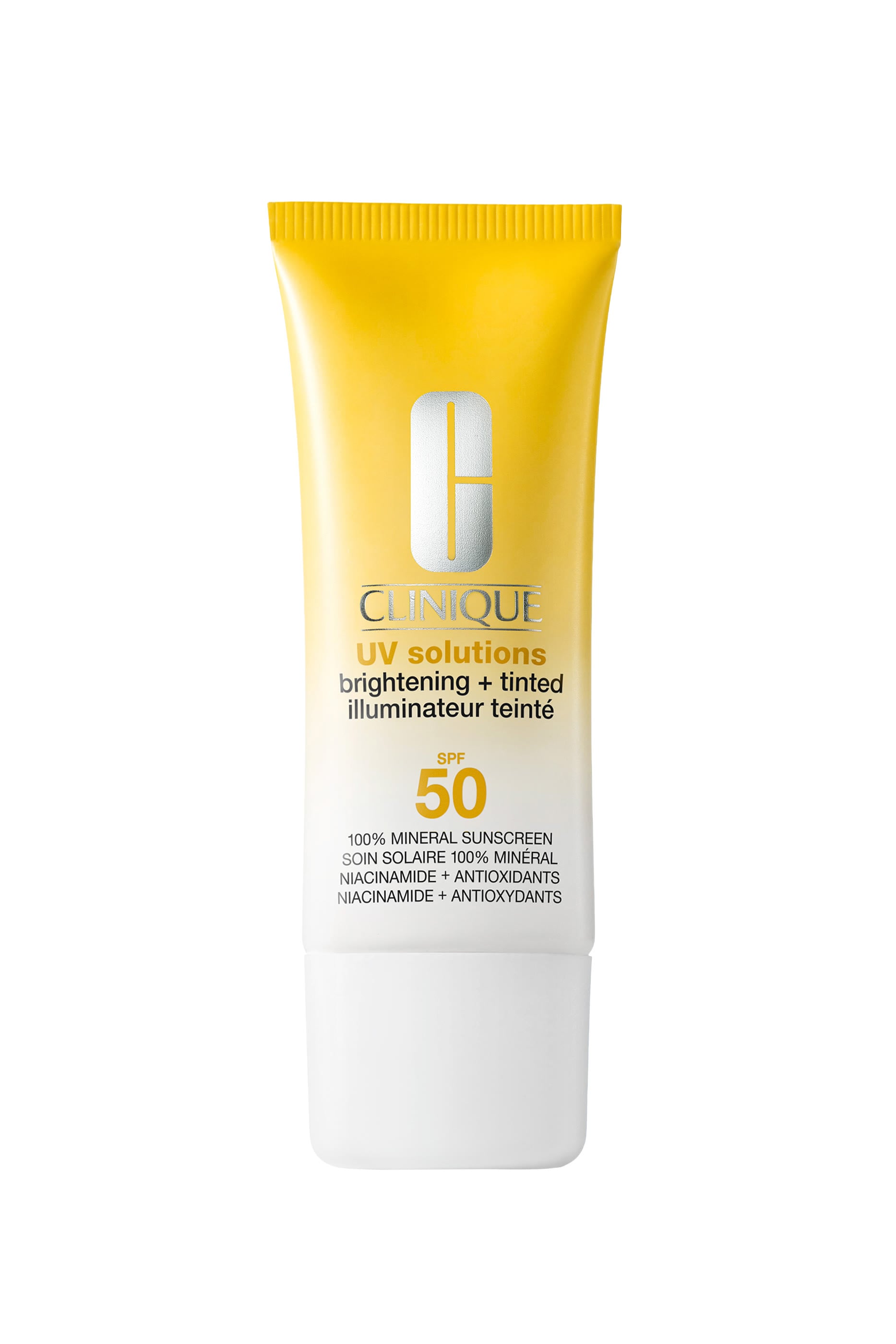 مستحضر يو في سولوشنز ملون لتفتيح البشرة وحمايتها من الشمس مع عامل حماية SPF 50/PA+++ طويل الأمد