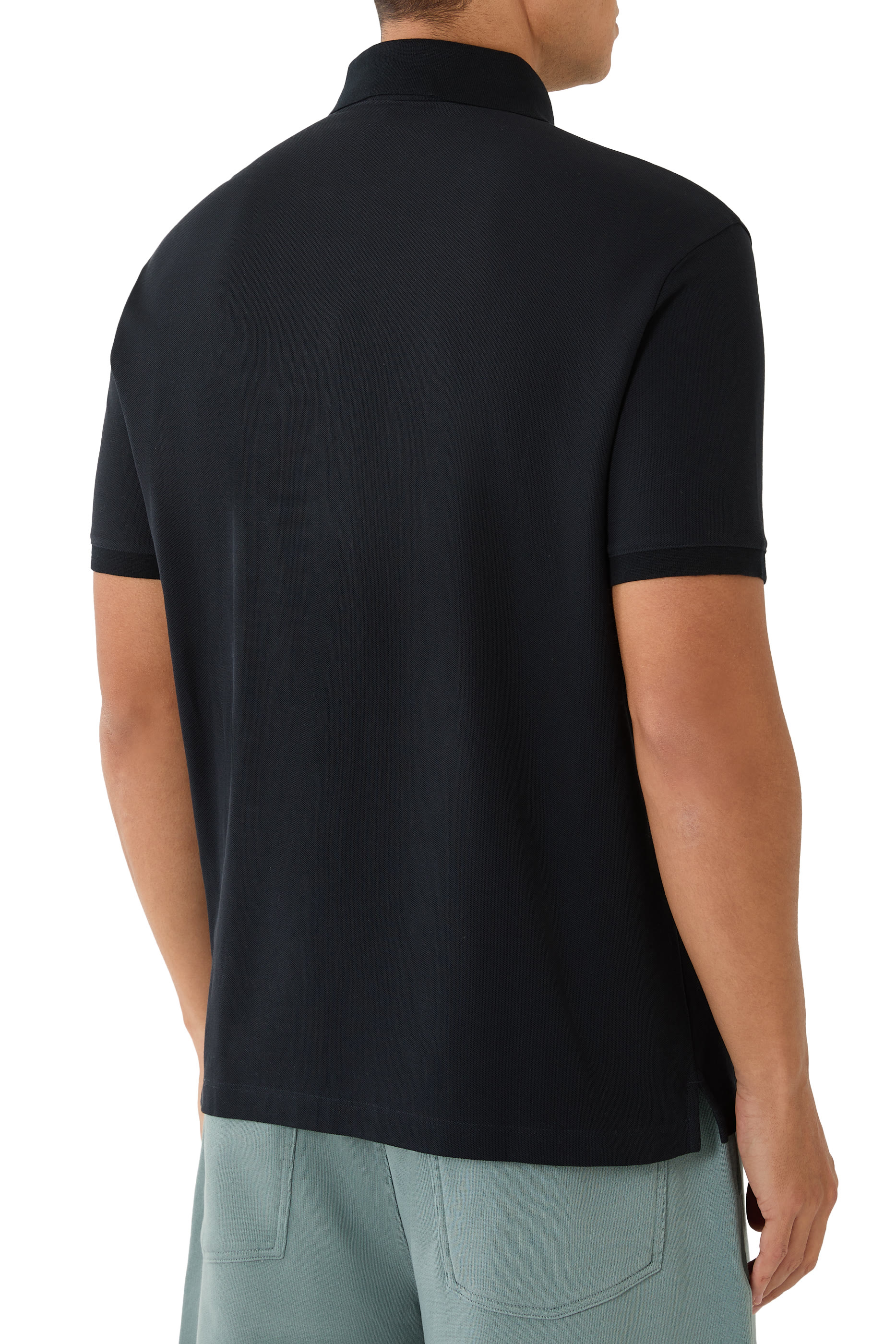 قميص بولو بتطريز شعار الماركة بيكيه