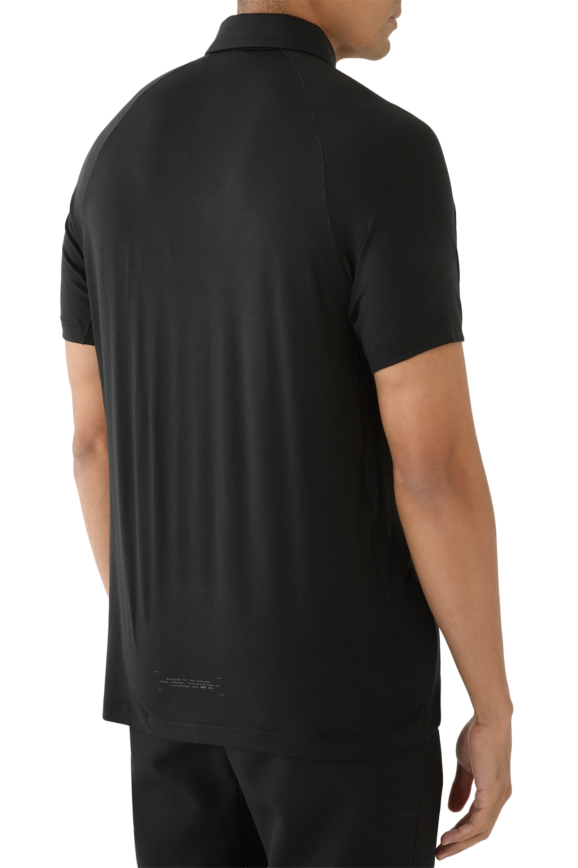 قميص بولو بنقشة مربعات جاكار