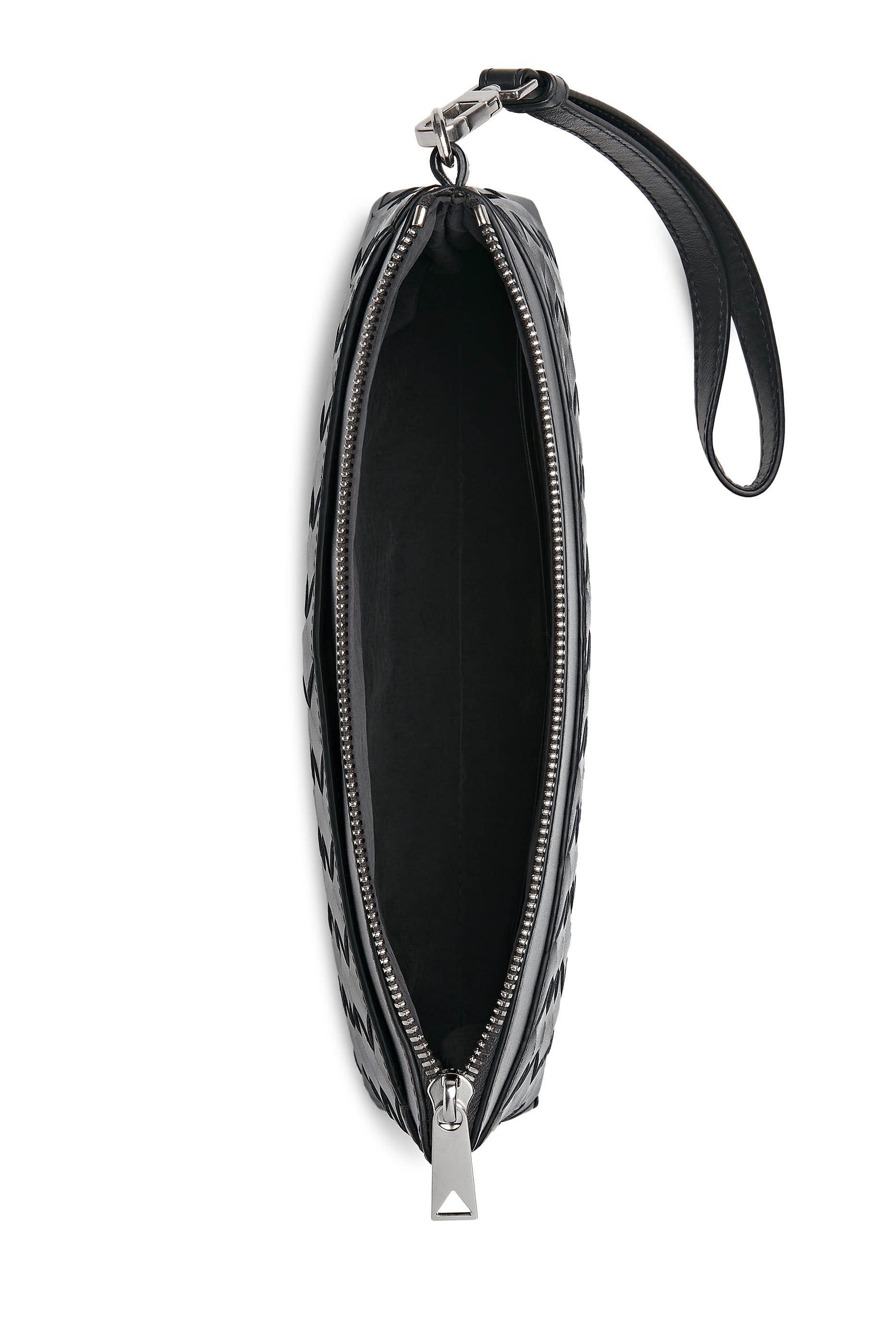 حقيبة صغيرة بريسم بتصميم مجدول