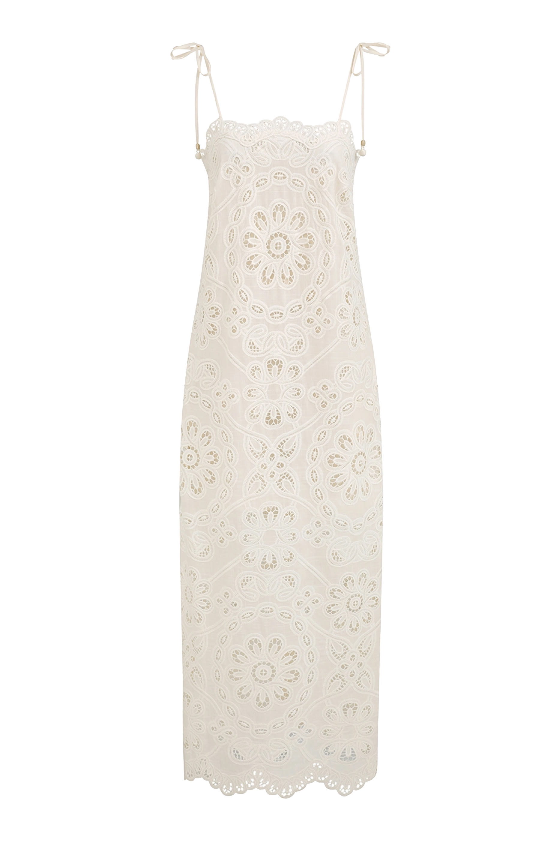 فستان ريانون مطرز