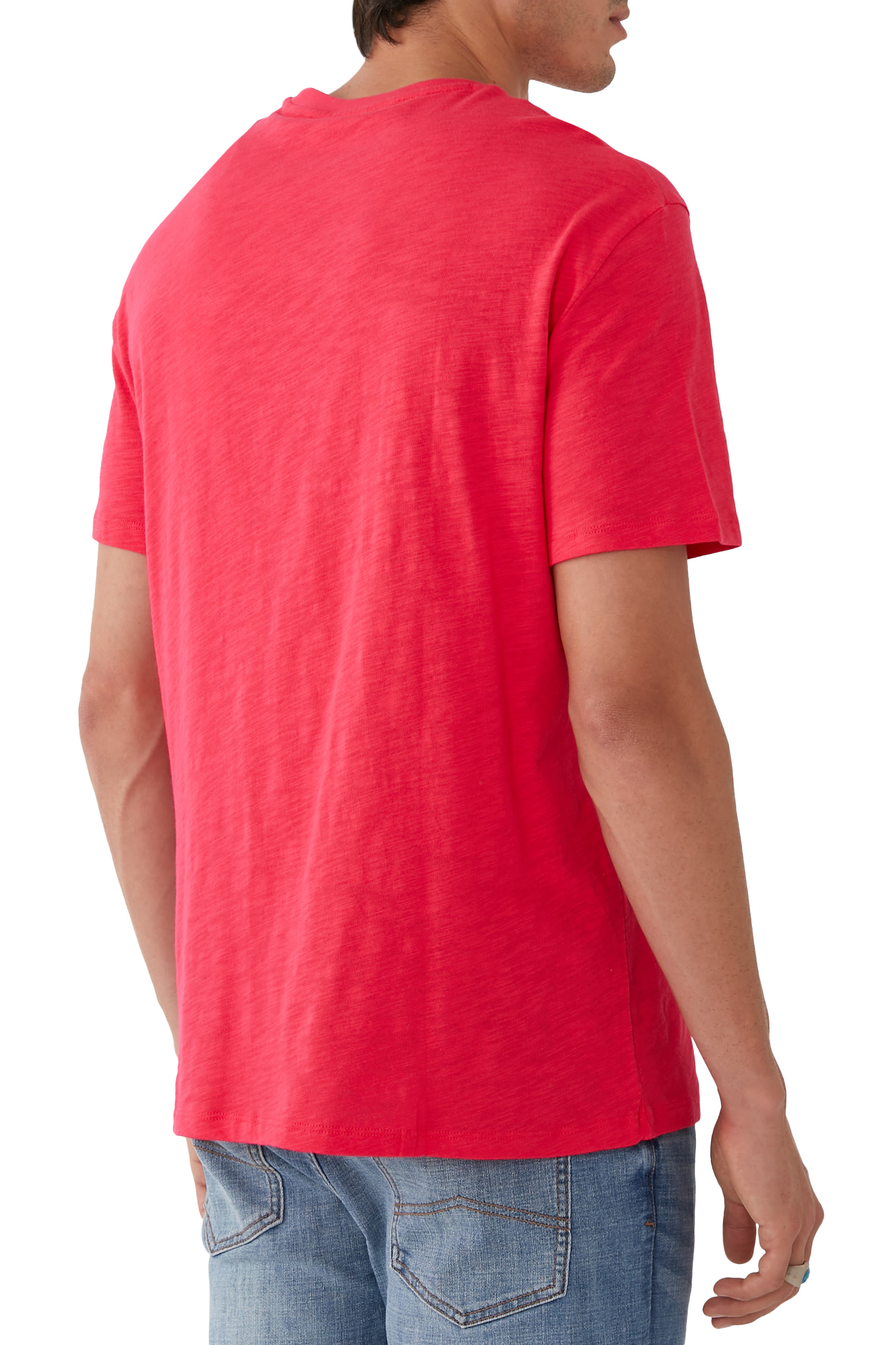 تيشيرت بطبعات أوراق شجر قطن