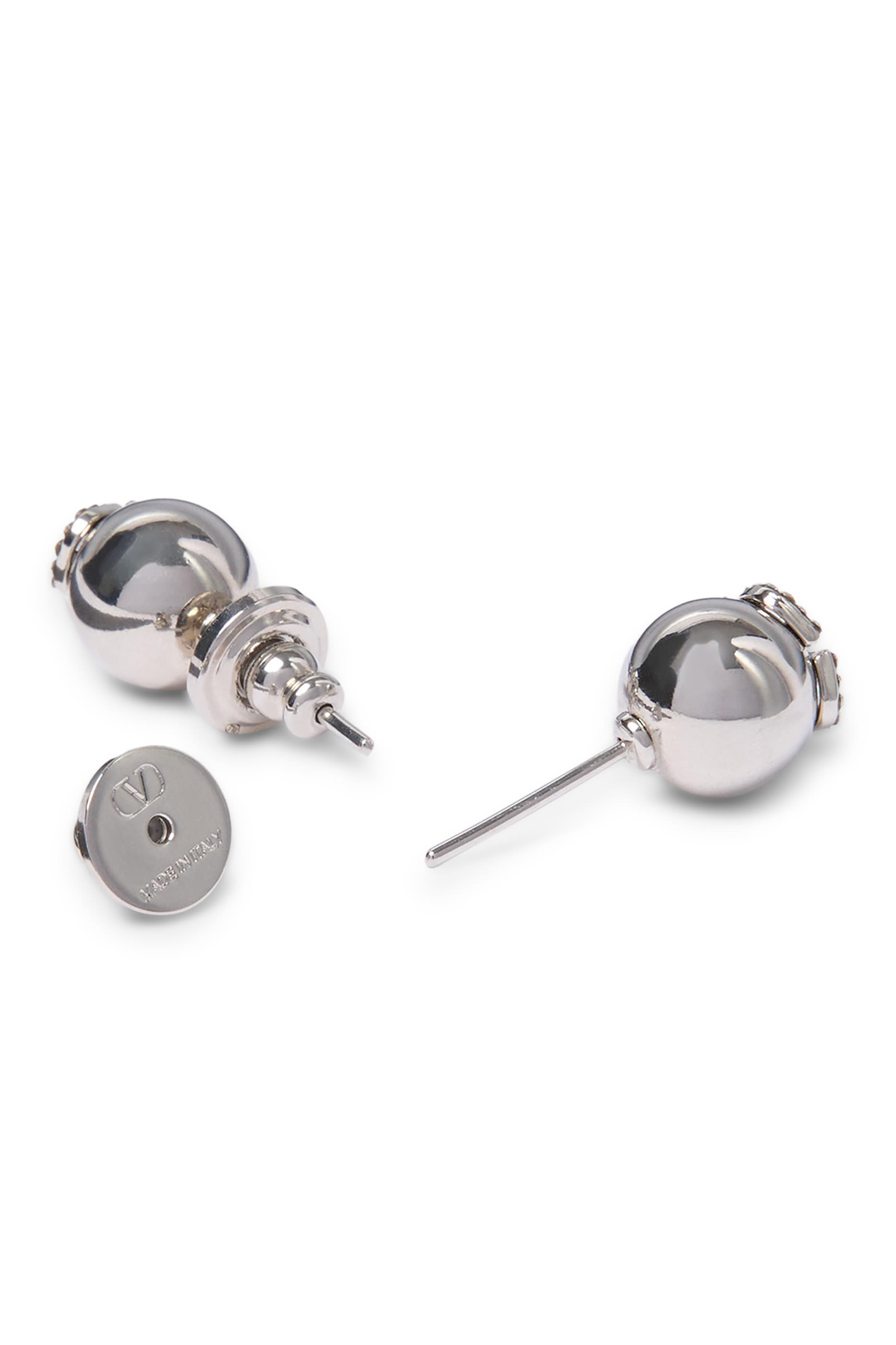 أقراط فالنتينو غارافاني مرصعة بكريستال سواروفسكي، معدن