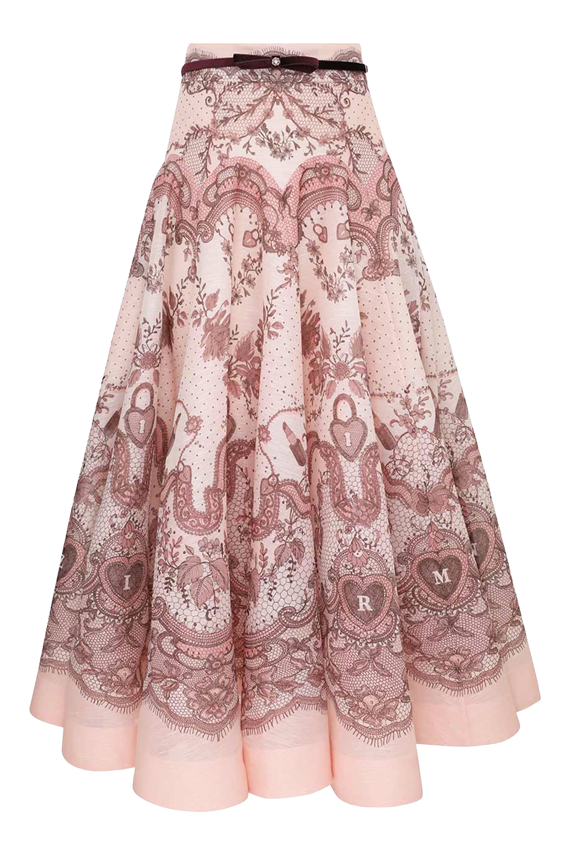 تنورة كراش متوسطة الطول بقصة واسعة