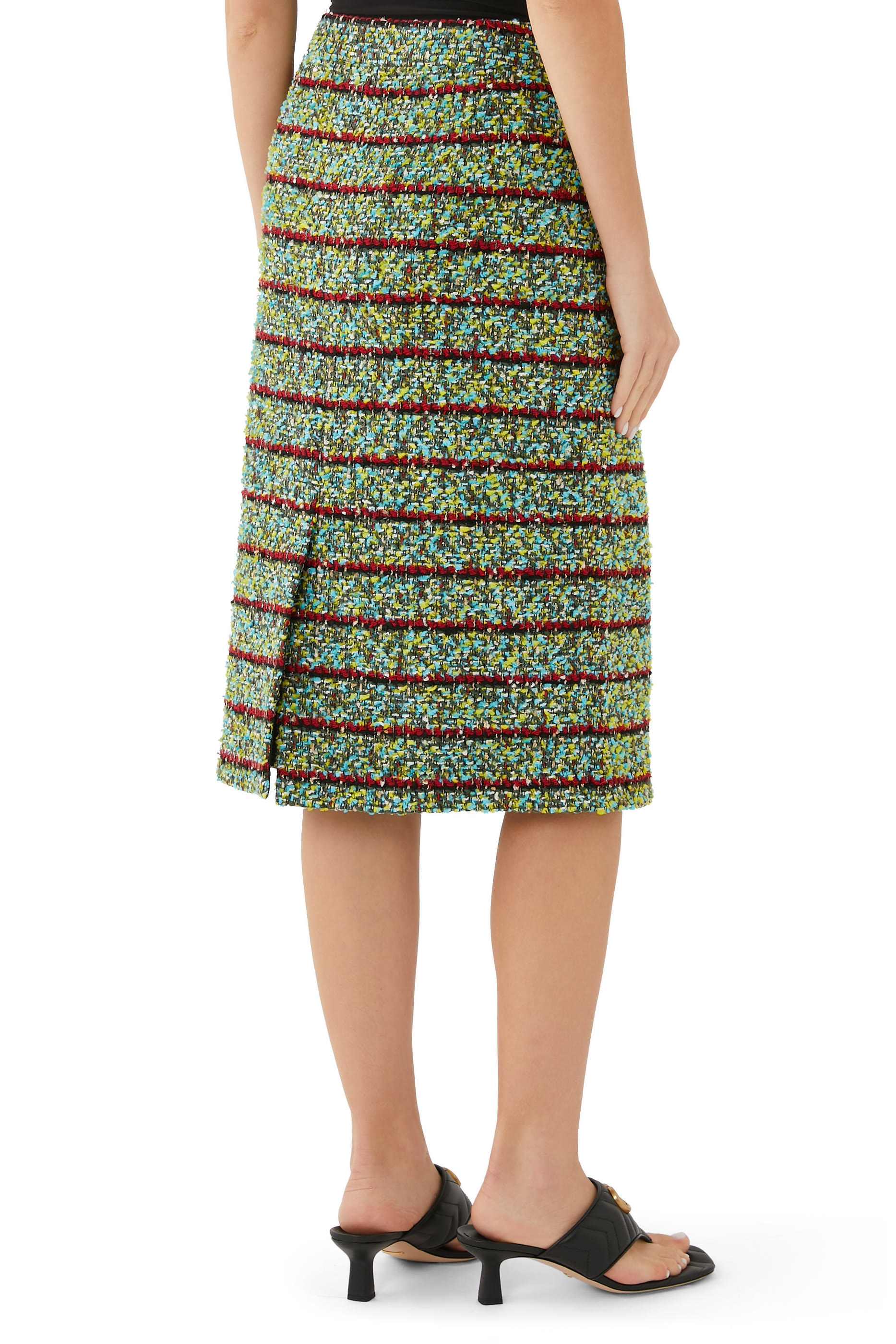 تنورة مخططة تويد