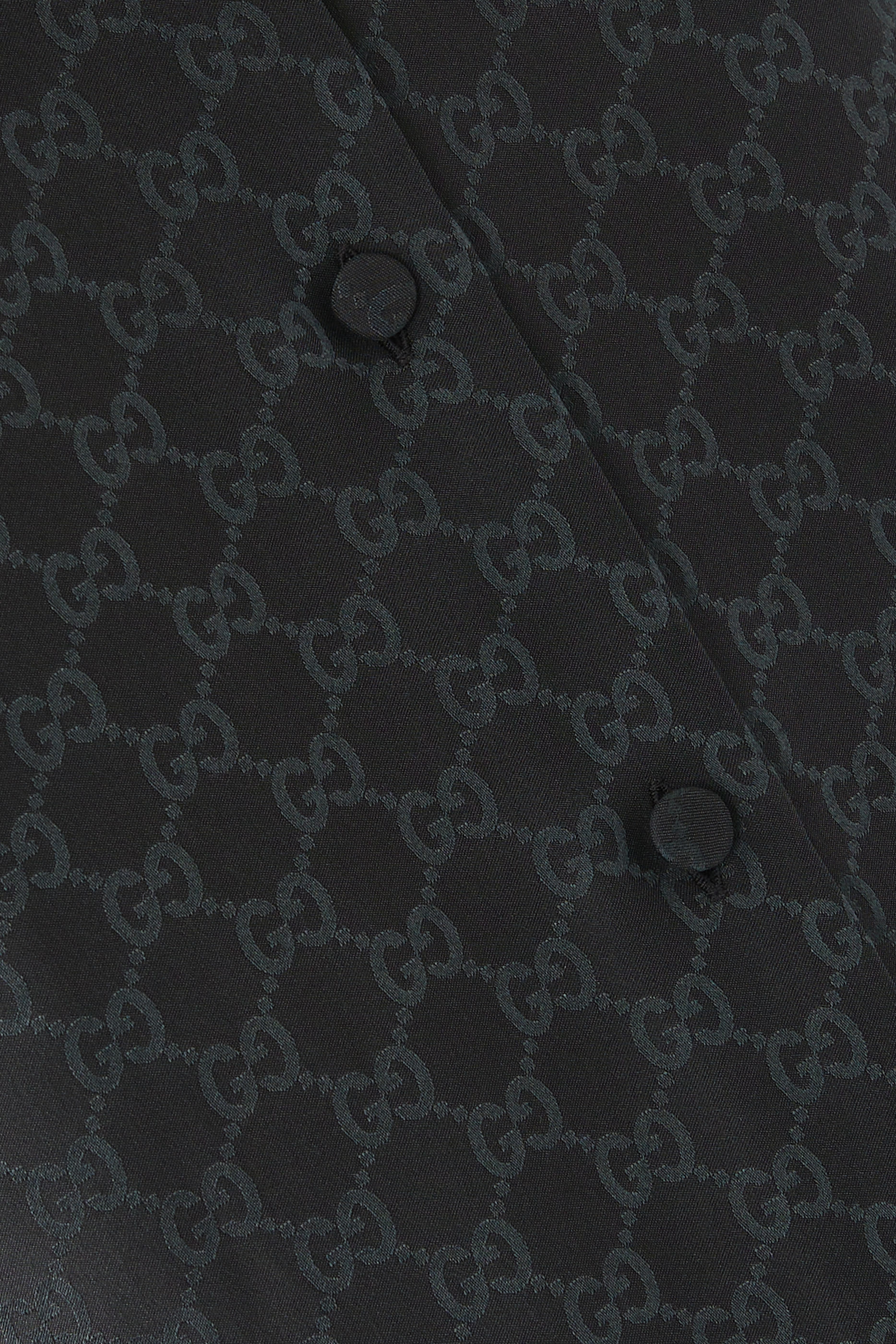 قميص بنقشة شعار حرفي الماركة كريب حرير