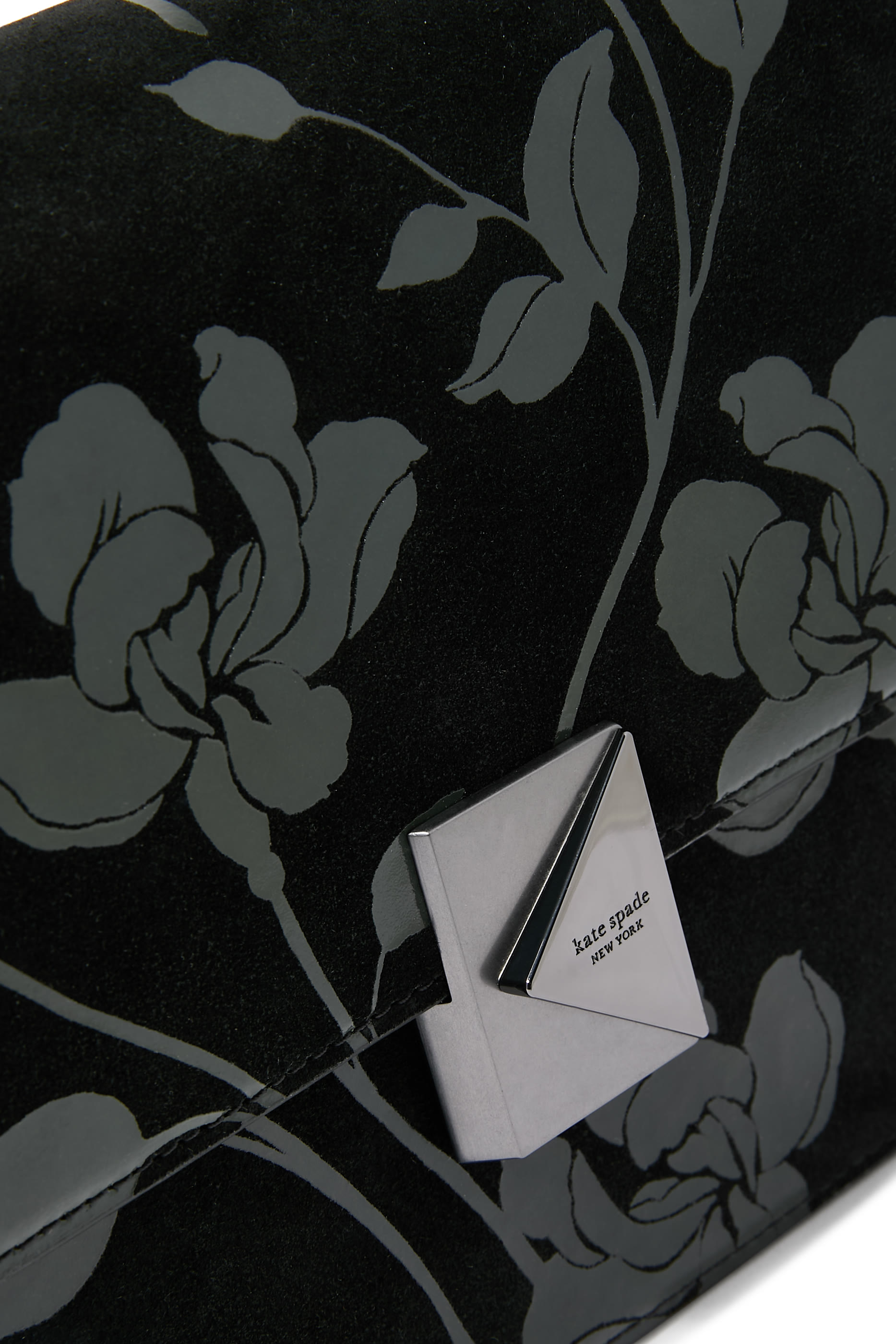 حقيبة كتف بنقشة زهور