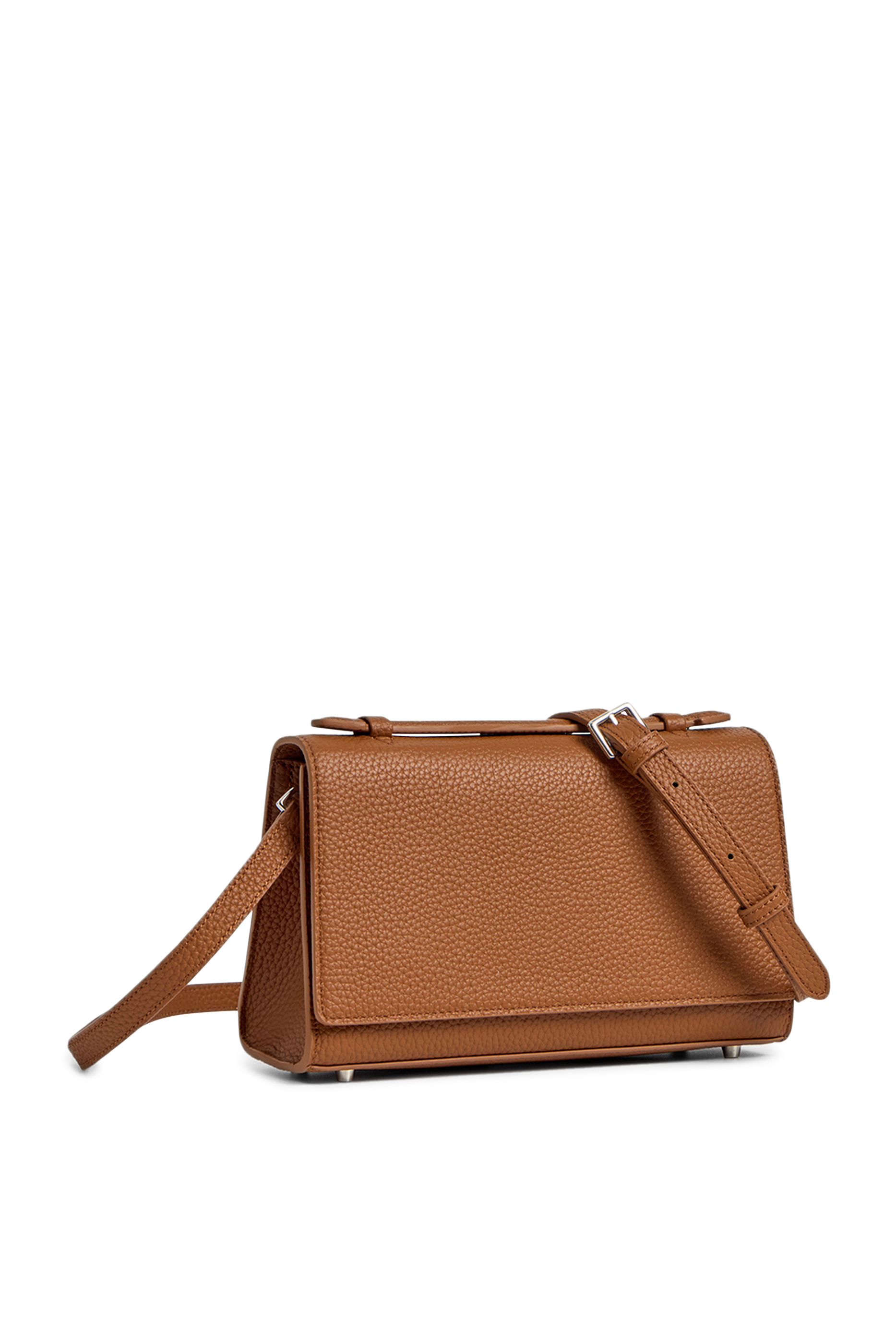 حقيبة يد جلد بارز الملمس