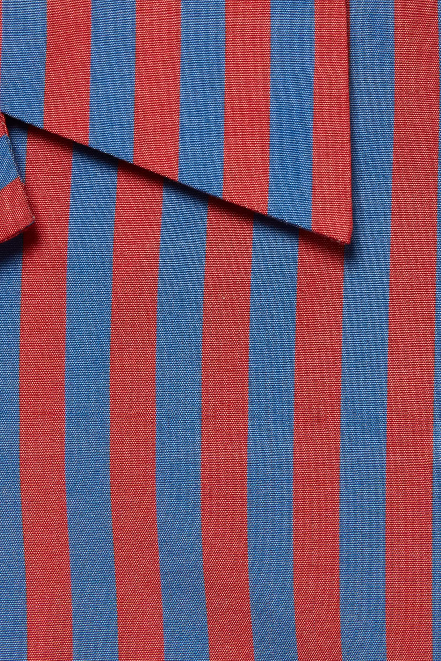 قميص بنقشة مخططة بحرف شعار الماركة قطن للأطفال