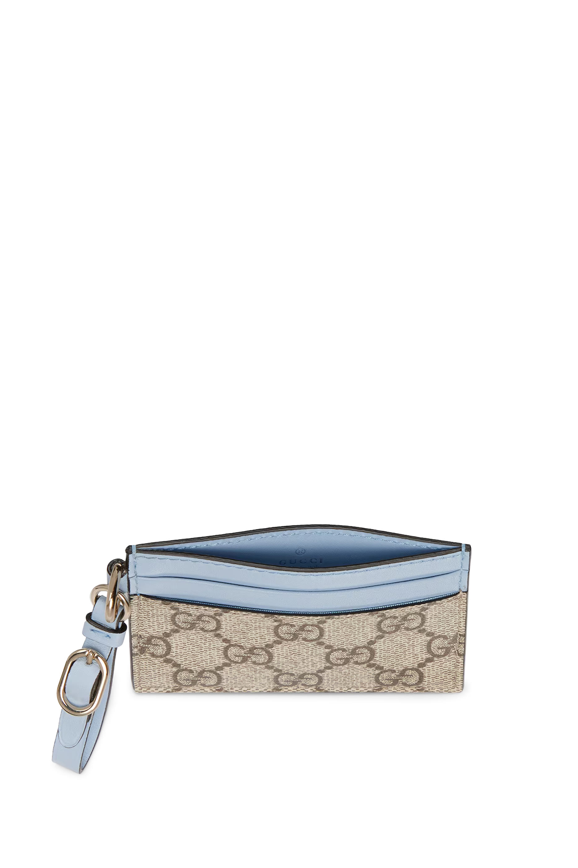 حافظة بطاقات بشعار حرفي الماركة بسوار معصم