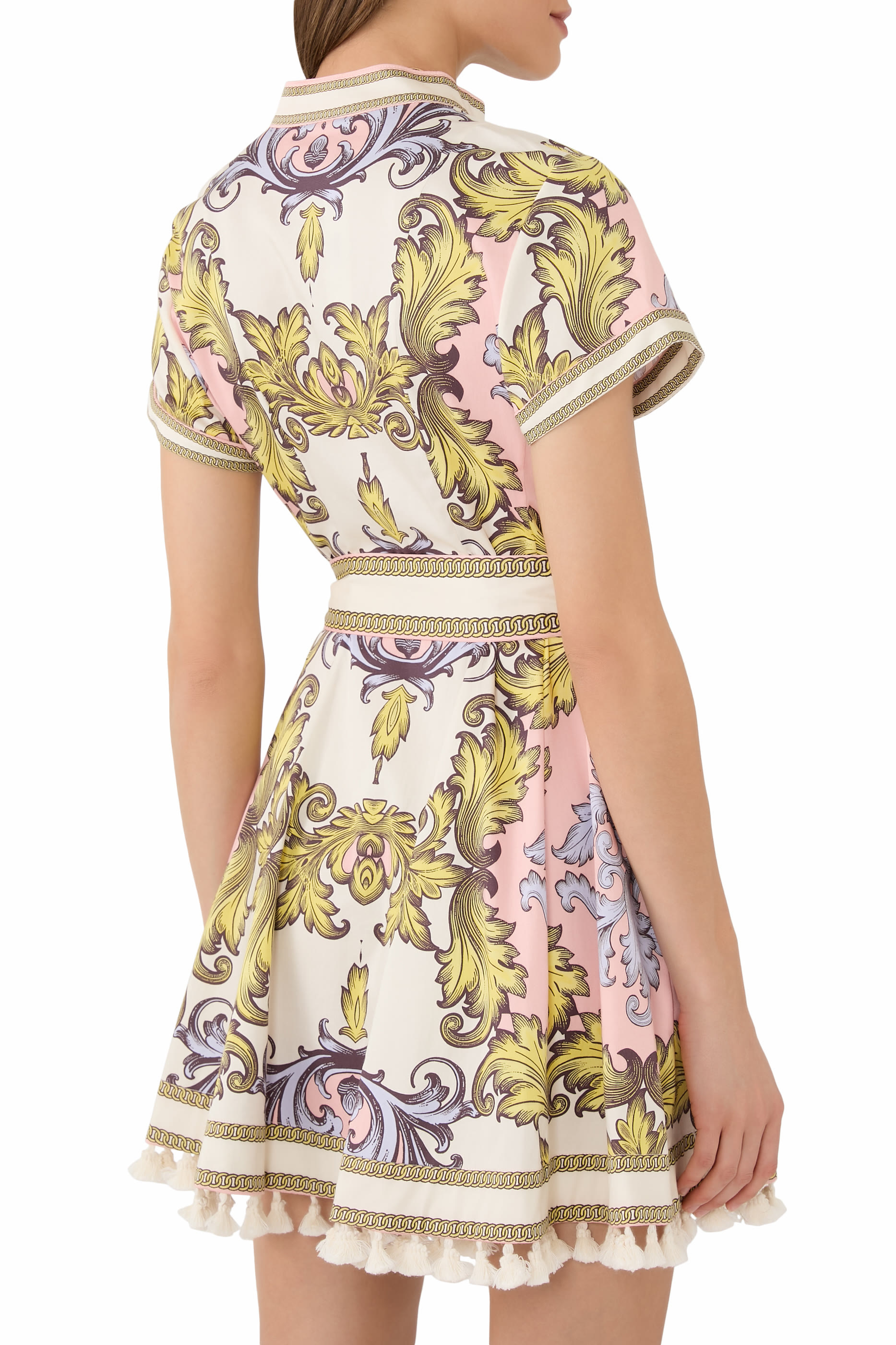 فستان لاكي قصير بتصميم قميص