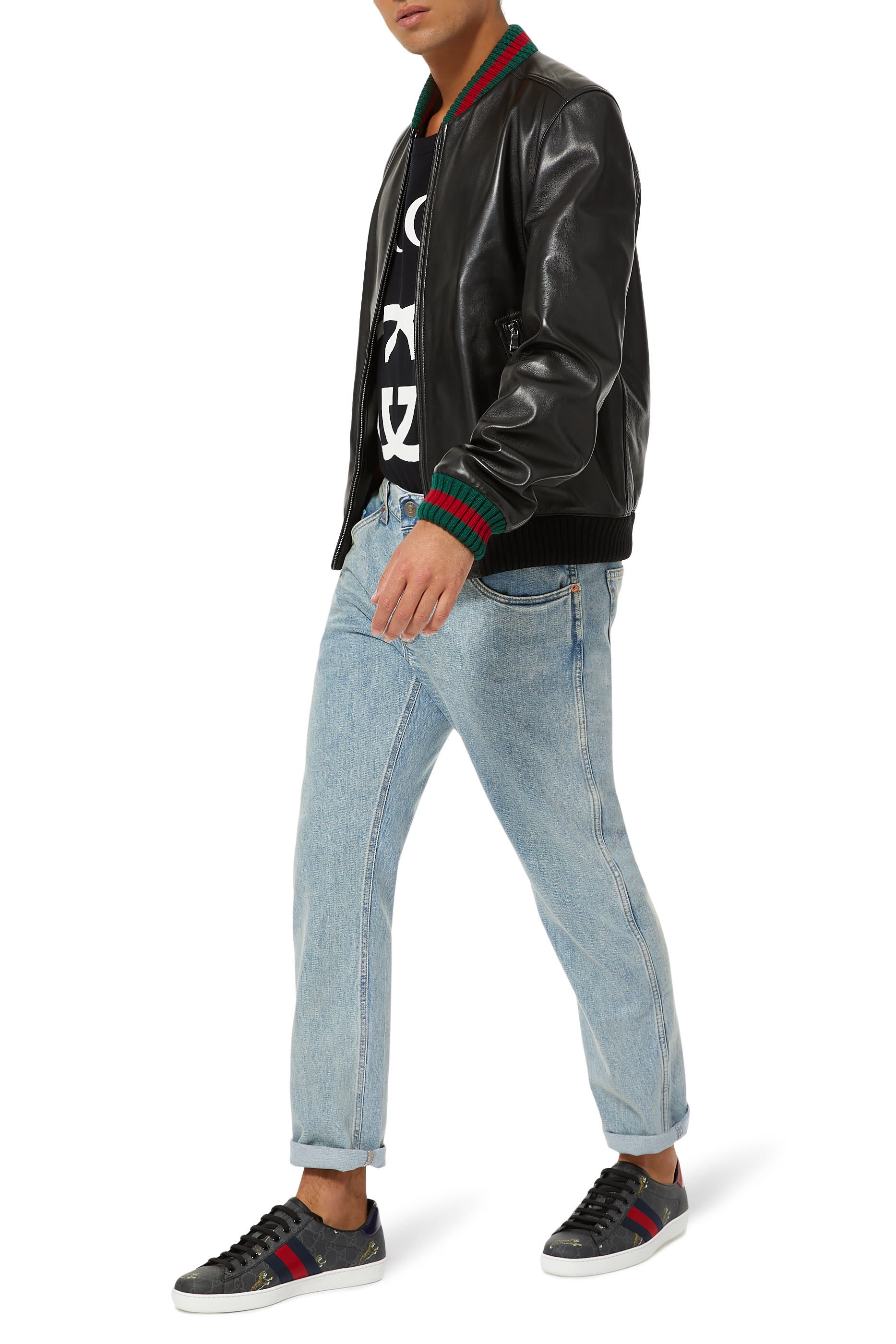 تيشيرت قطن بنقشة شعار الماركة