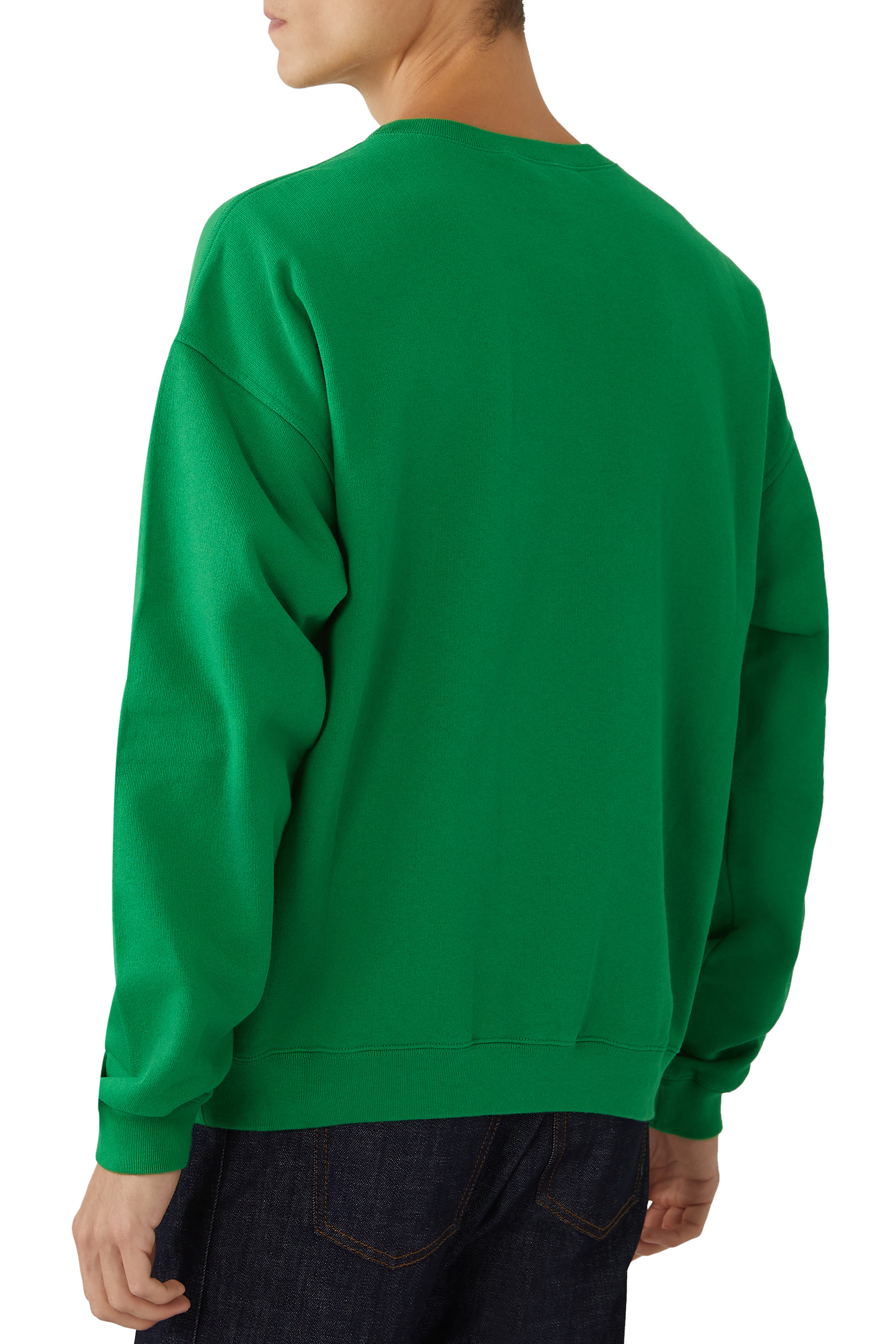 سويت شيرت بطبعة ظربن وشعار الماركة بتصميم ريترو