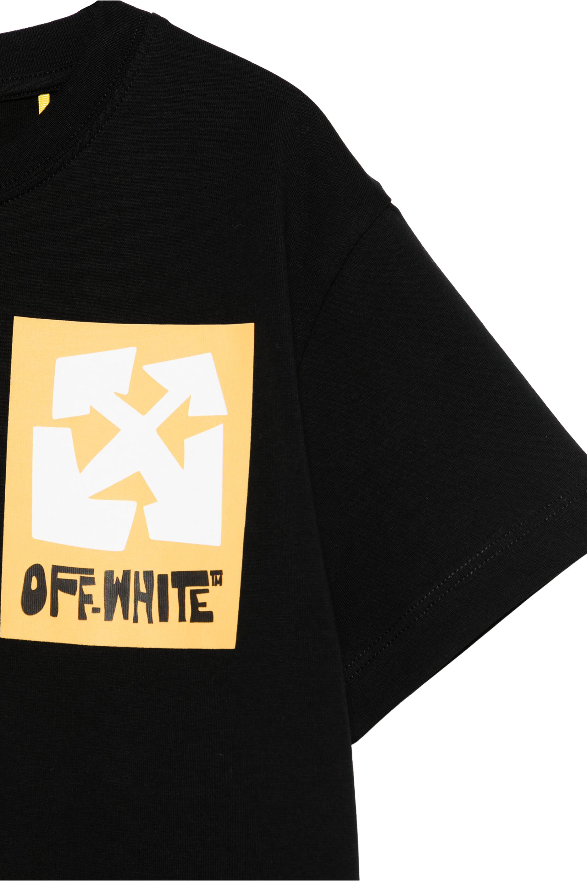 تيشيرت بملصق بشعار الماركة غرافيكي للأطفال