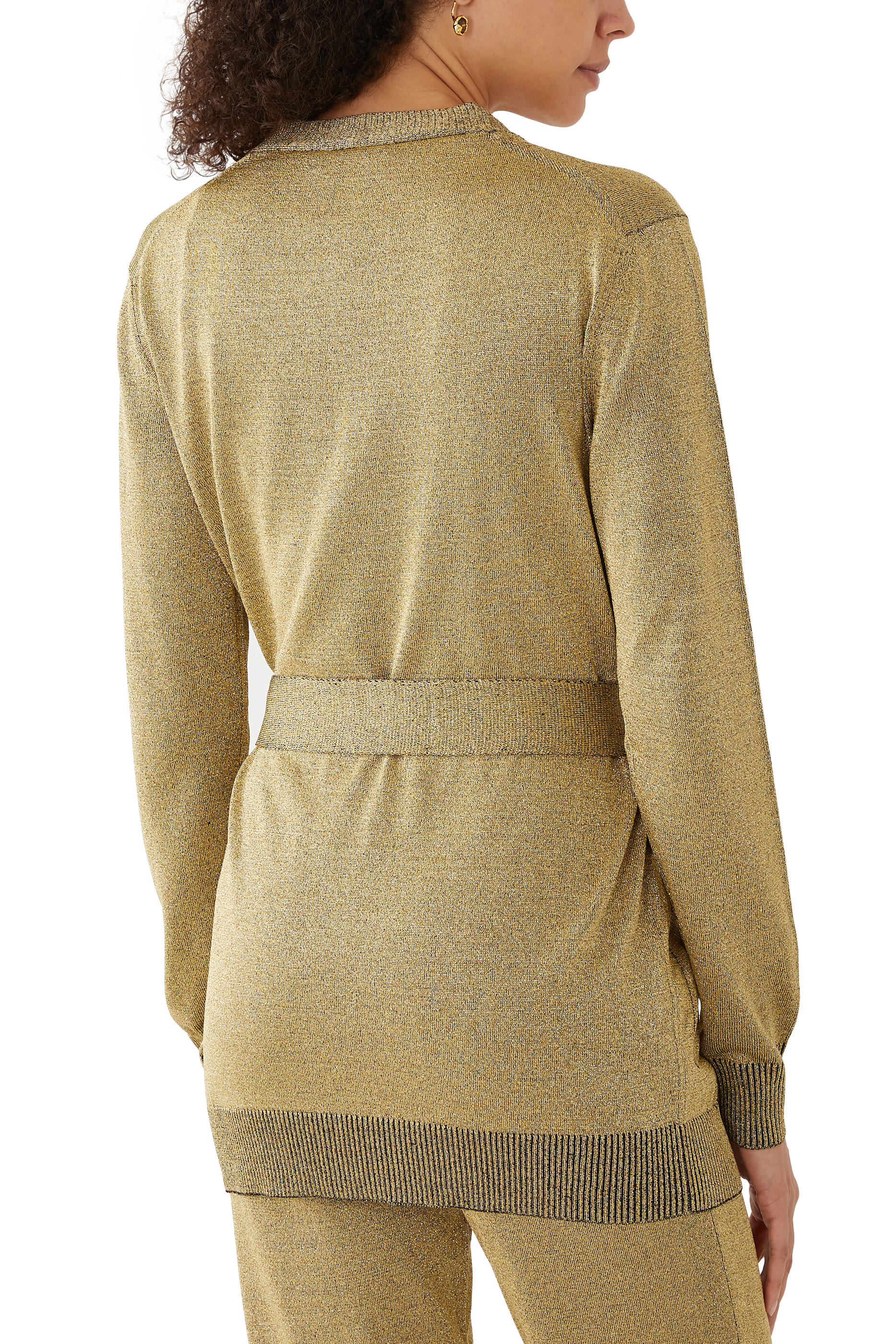 كارديجان بحزام وأكمام طويلة