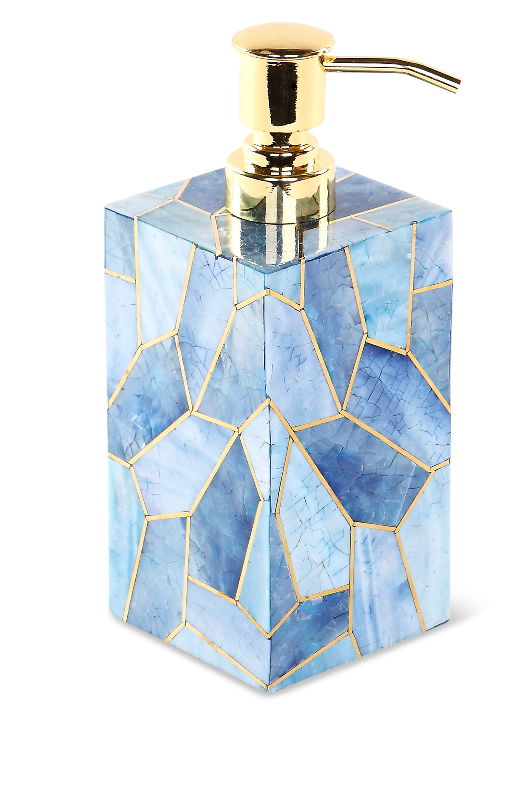 موزع صابون فرانشيسكا صدف ونحاس