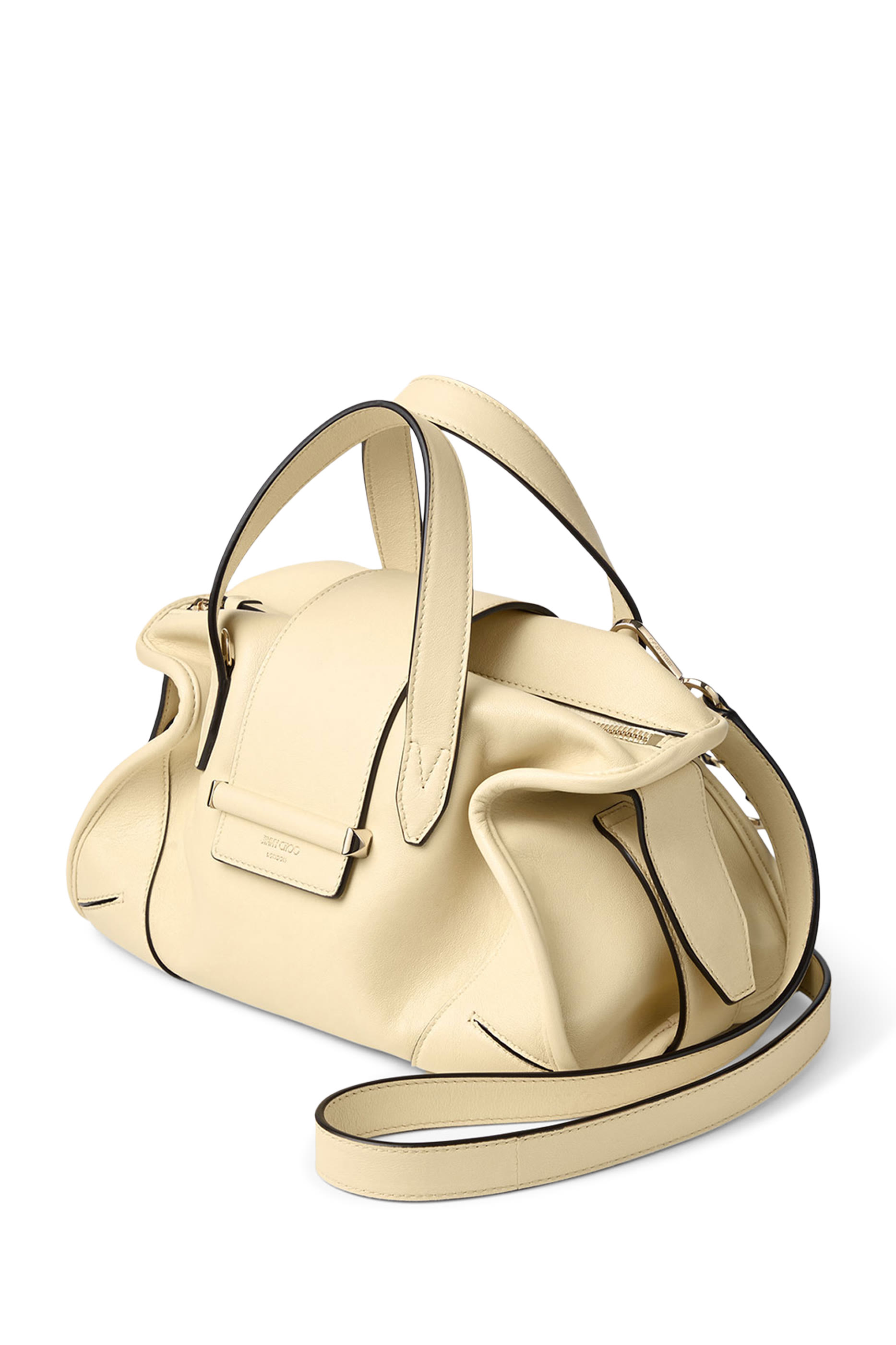 حقيبة فيلو صغيرة بيد علوية وحلية بتصميم قضيب