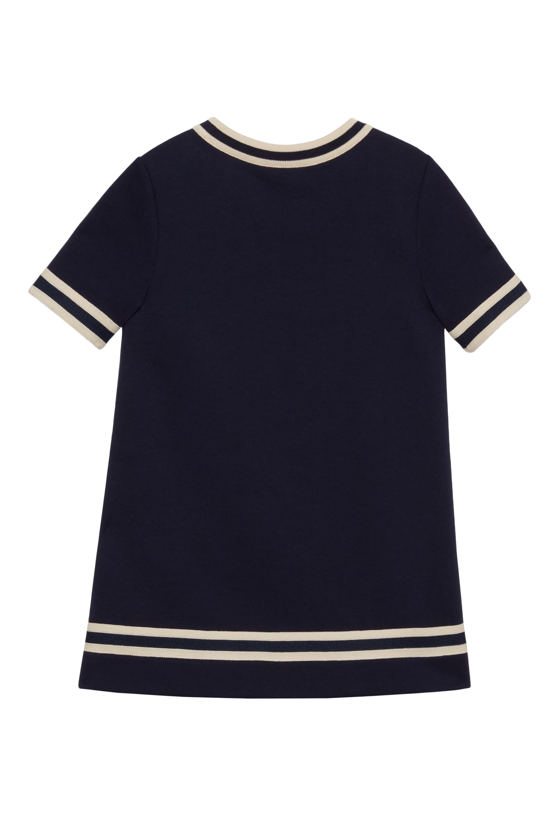 فستان قطن جيرسيه بحلية لجام الحصان للأطفال