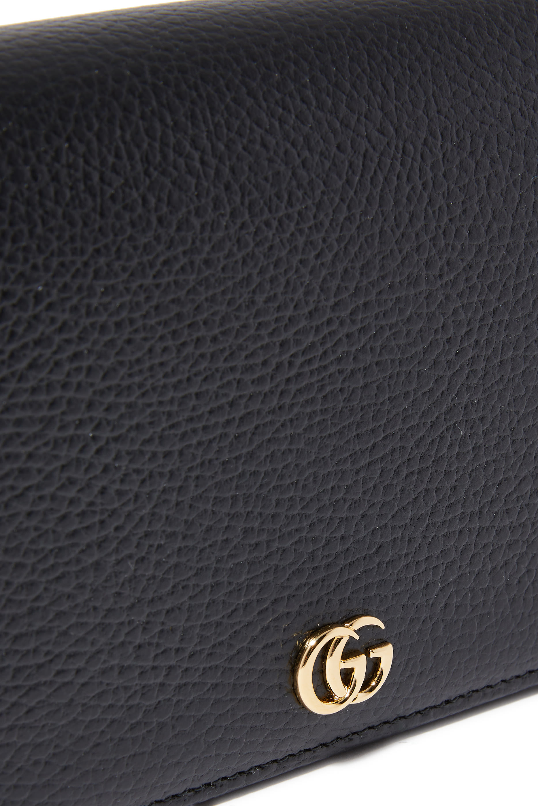 حقيبة مارمونت صغيرة جلد بسلسلة وشعار حرفي الماركة