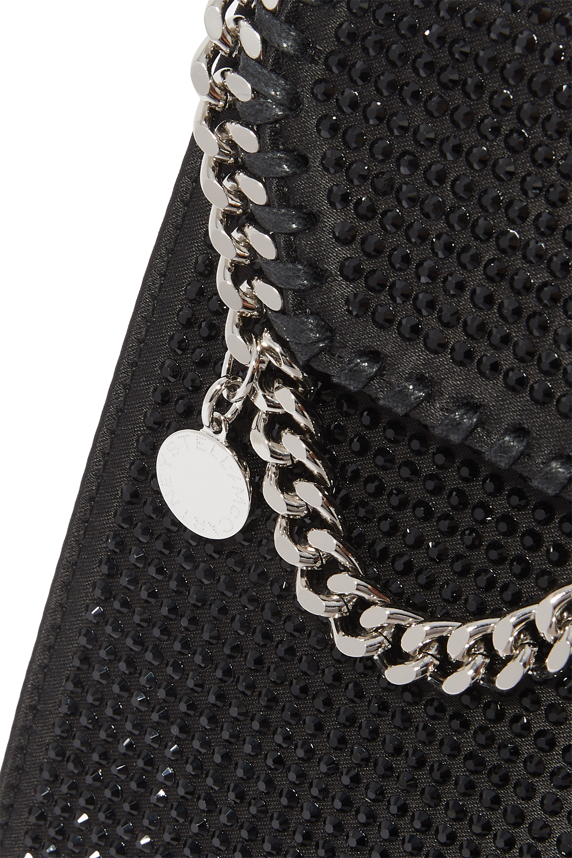 محفظة فالابيلا صديقة للبيئة مرصعة بالكريستال بحمالة سلسلة