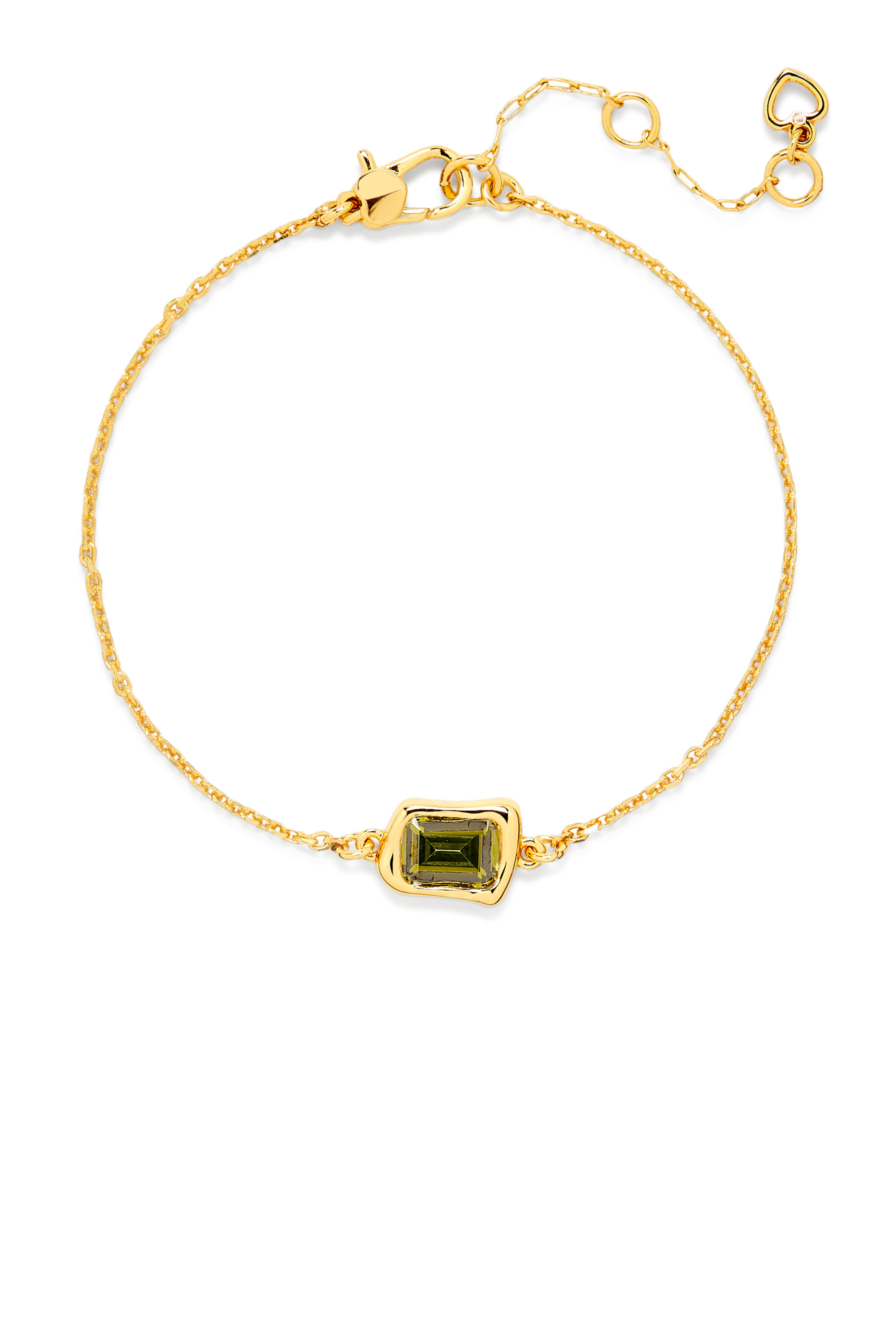 سوار سوليتير مرصع بحجر زجاجي مصهور 