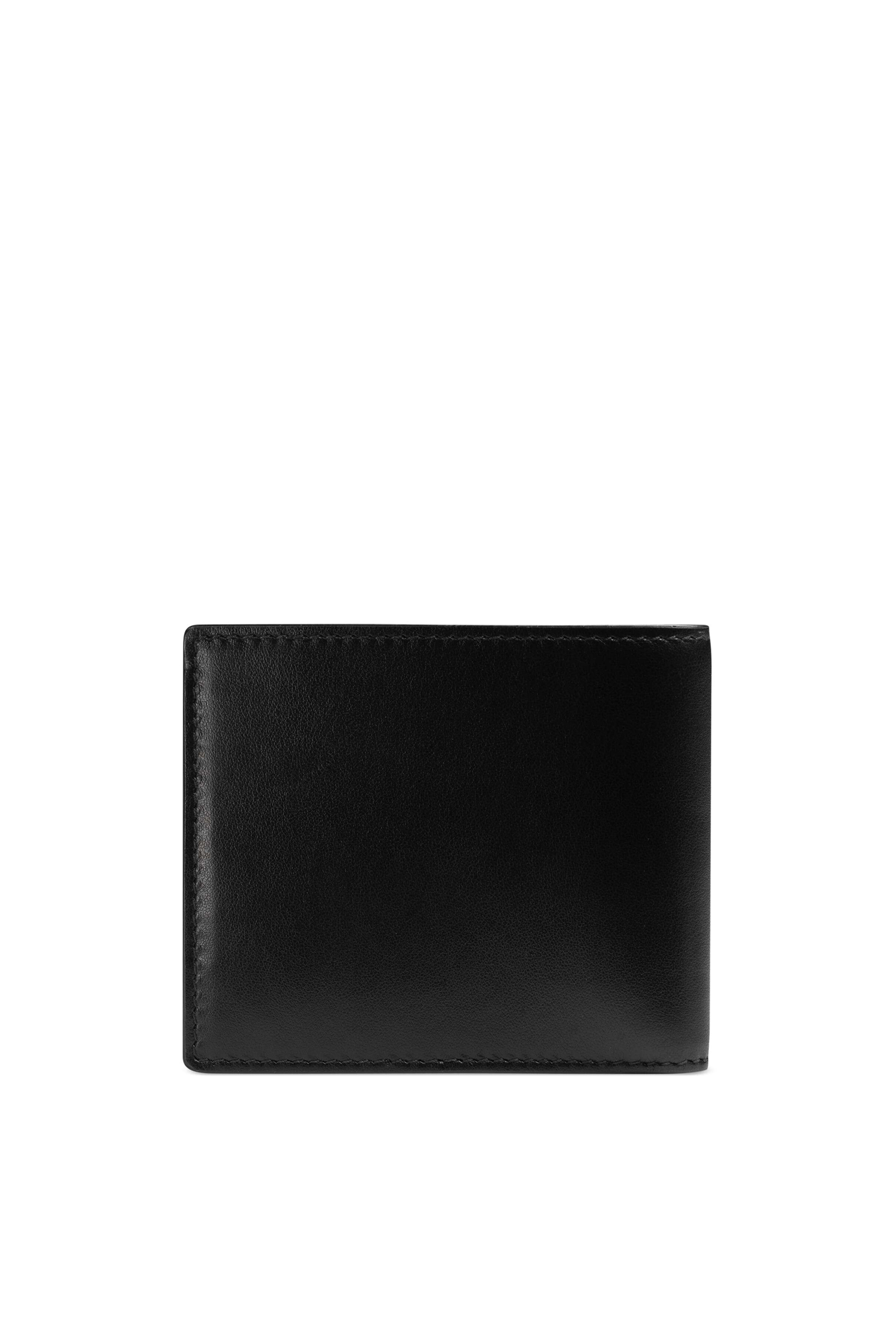 محفظة جلد بشعار الماركة بتصميم مدبب