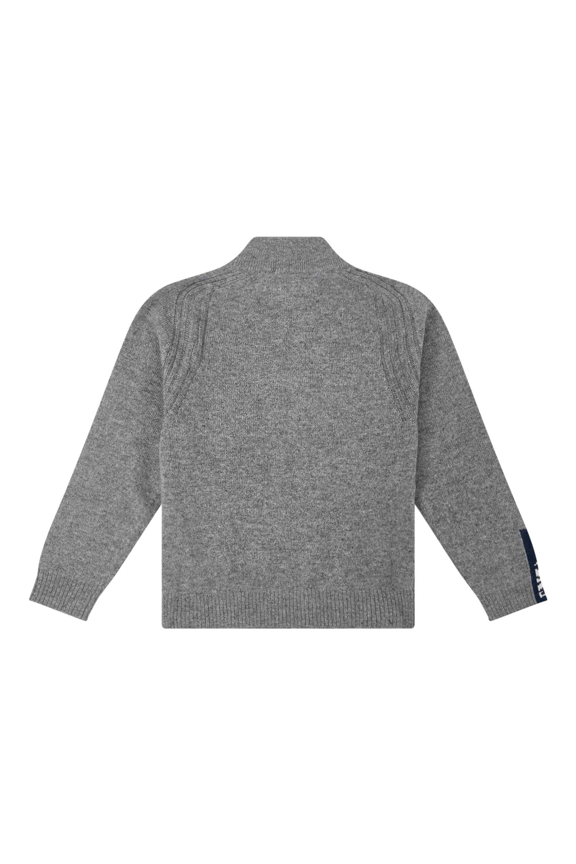 كارديجان منسوج بسحاب وشعار الماركة للأطفال