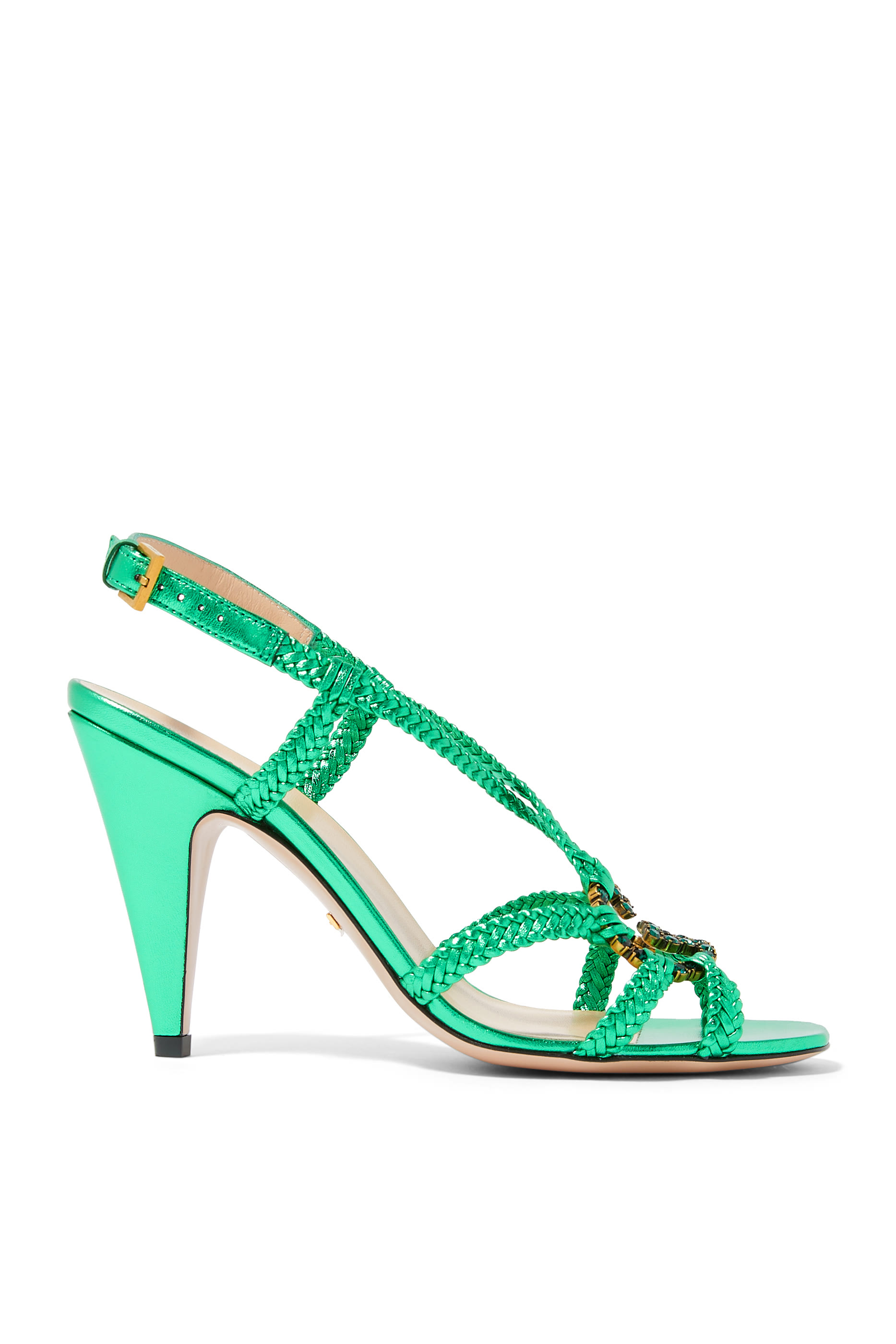 صندل 95 بشعار GG مرصع بالكريستال