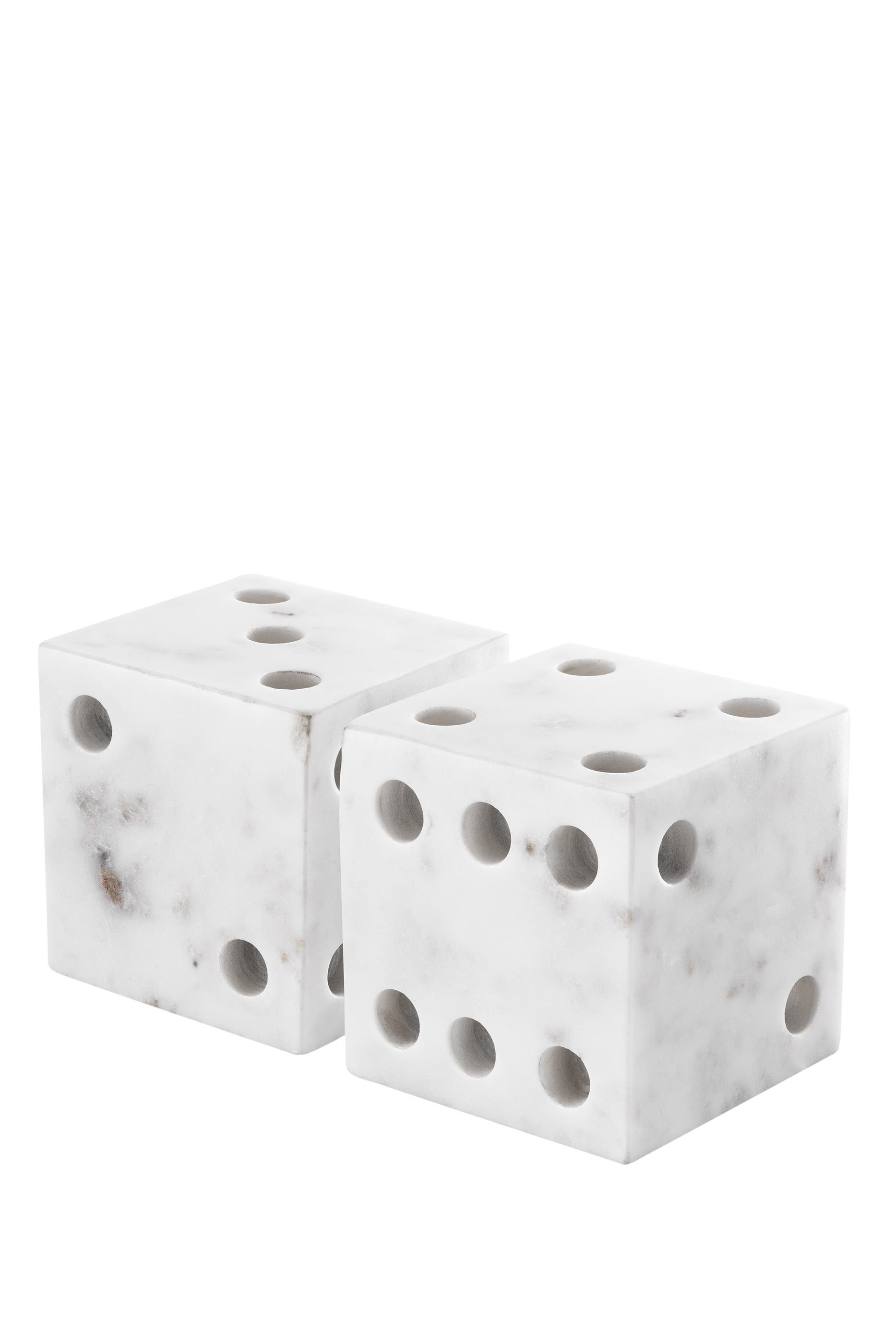 طقم قطعة ديكور للمكتب بتصميم نرد فيزا قطعتين