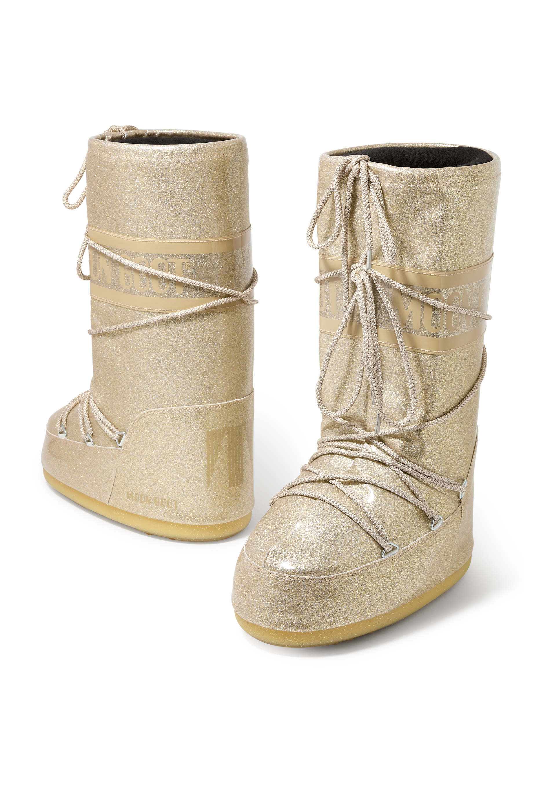 حذاء بوت ايكون مزين بالغليتر