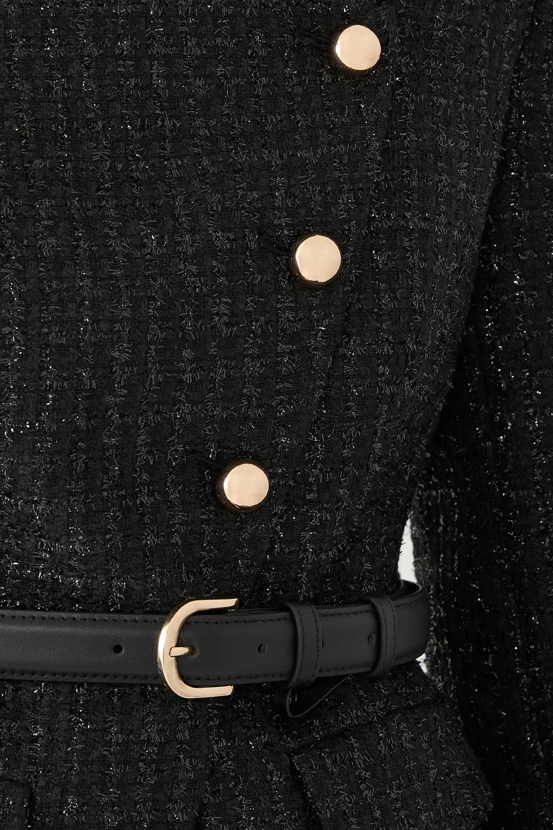 فستان متوسط الطول بتصميم غير متماثل بوكليه